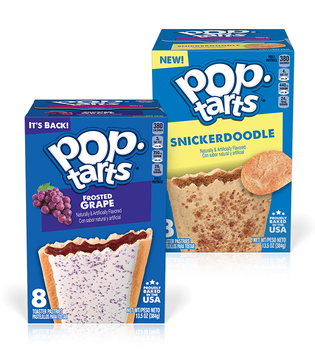 pop. tarts®. FROSTED GRAPE. pop. tarts®. SNICKERDOODLE