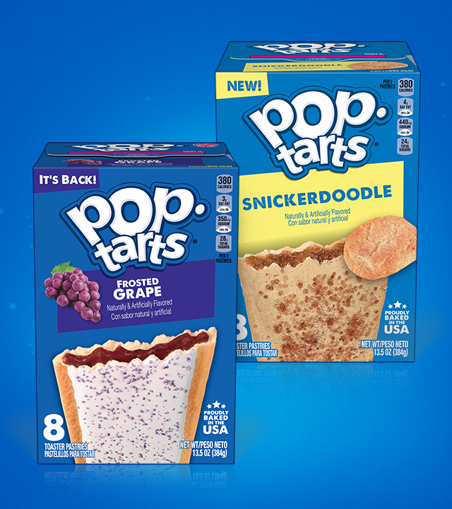 pop. tarts®. FROSTED GRAPE. pop. tarts®. SNICKERDOODLE