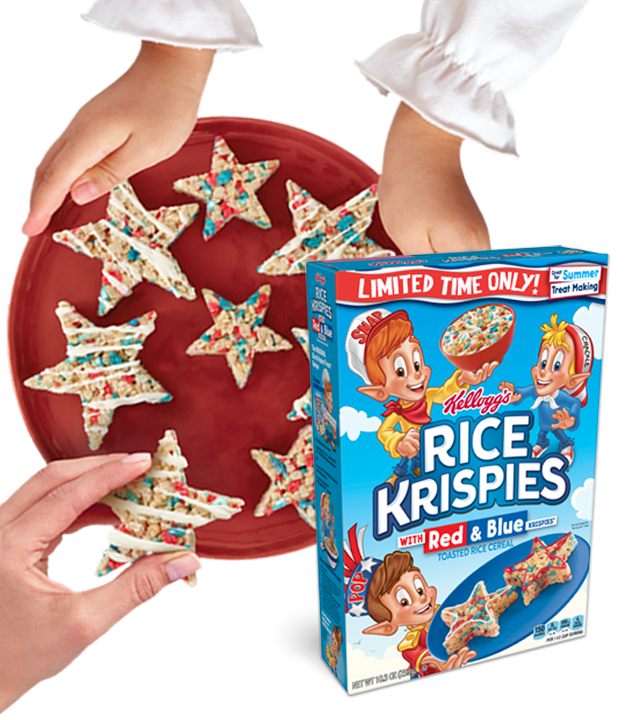 Kellogg's RICE KRISPIES WITH Red & Blue