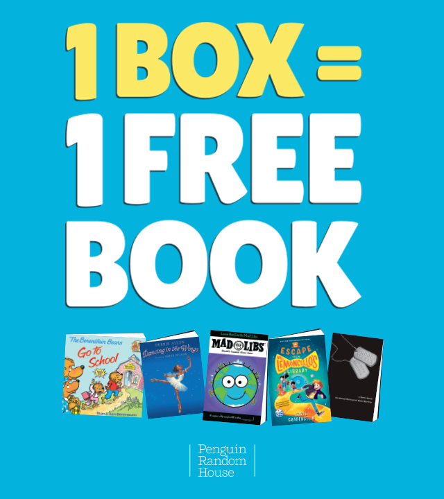 1 BOX = 1 FREE BOOK