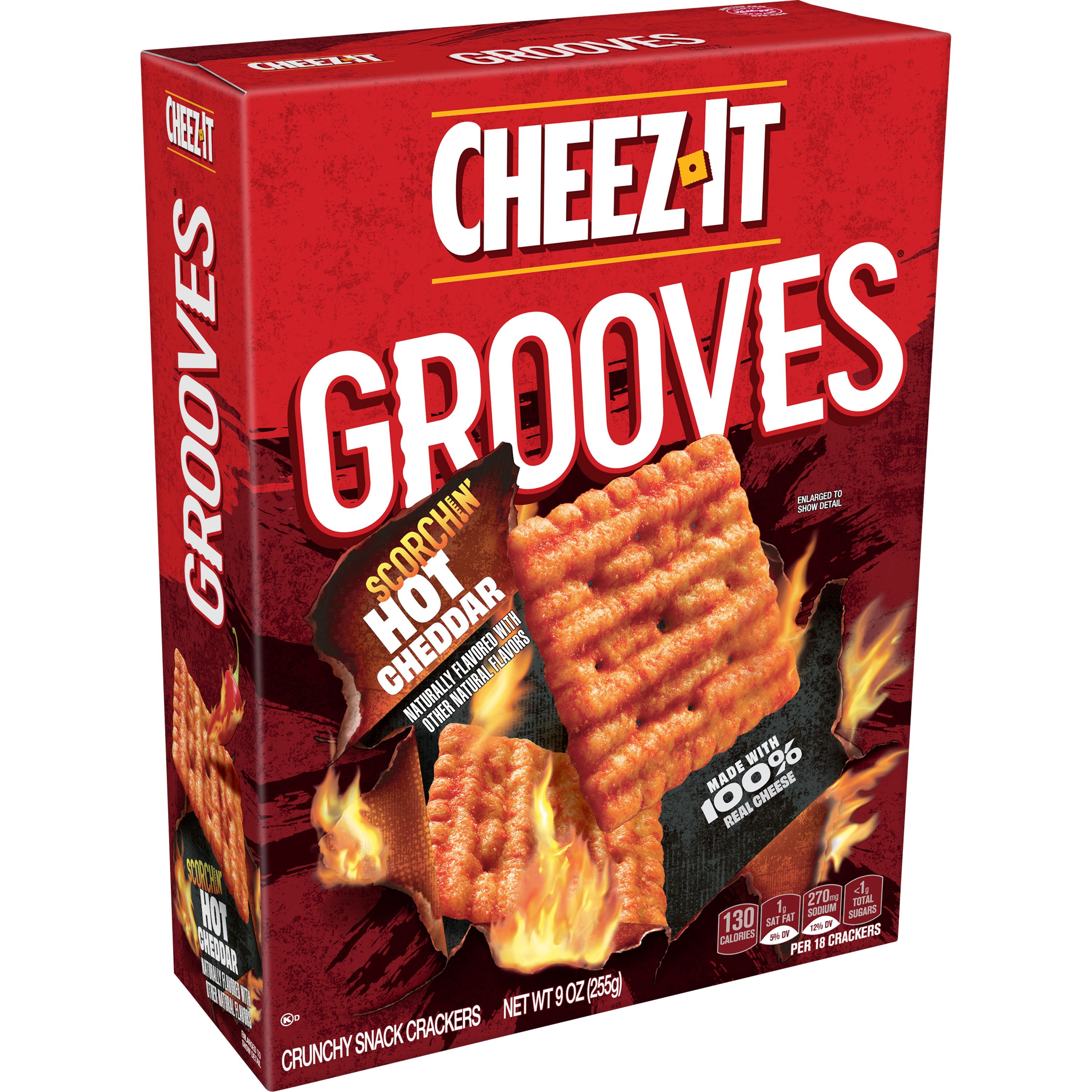 Cheez It Grooves Scorchin Hot Cheddar Crackers SmartLabel