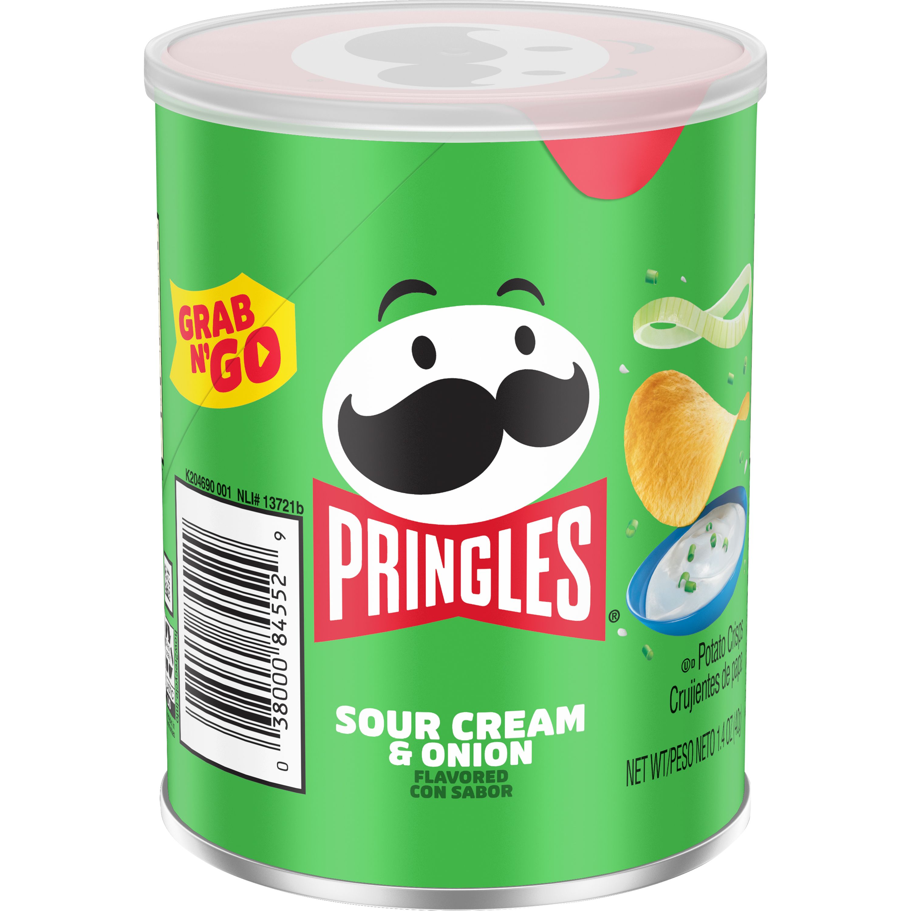 Pringles Grab Go Sour Cream Onion Crisps