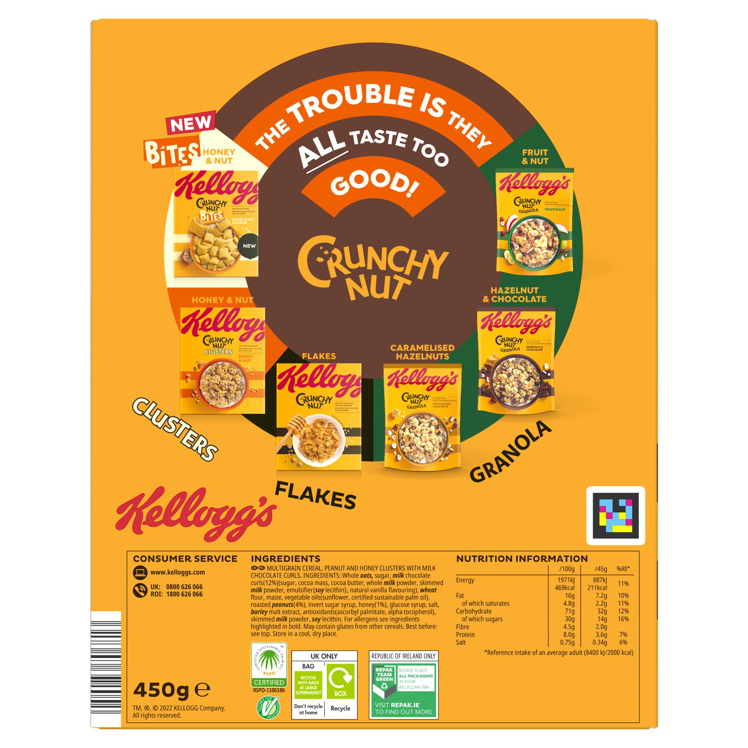 Clusters Milk Chocolate Curls Kellogg's