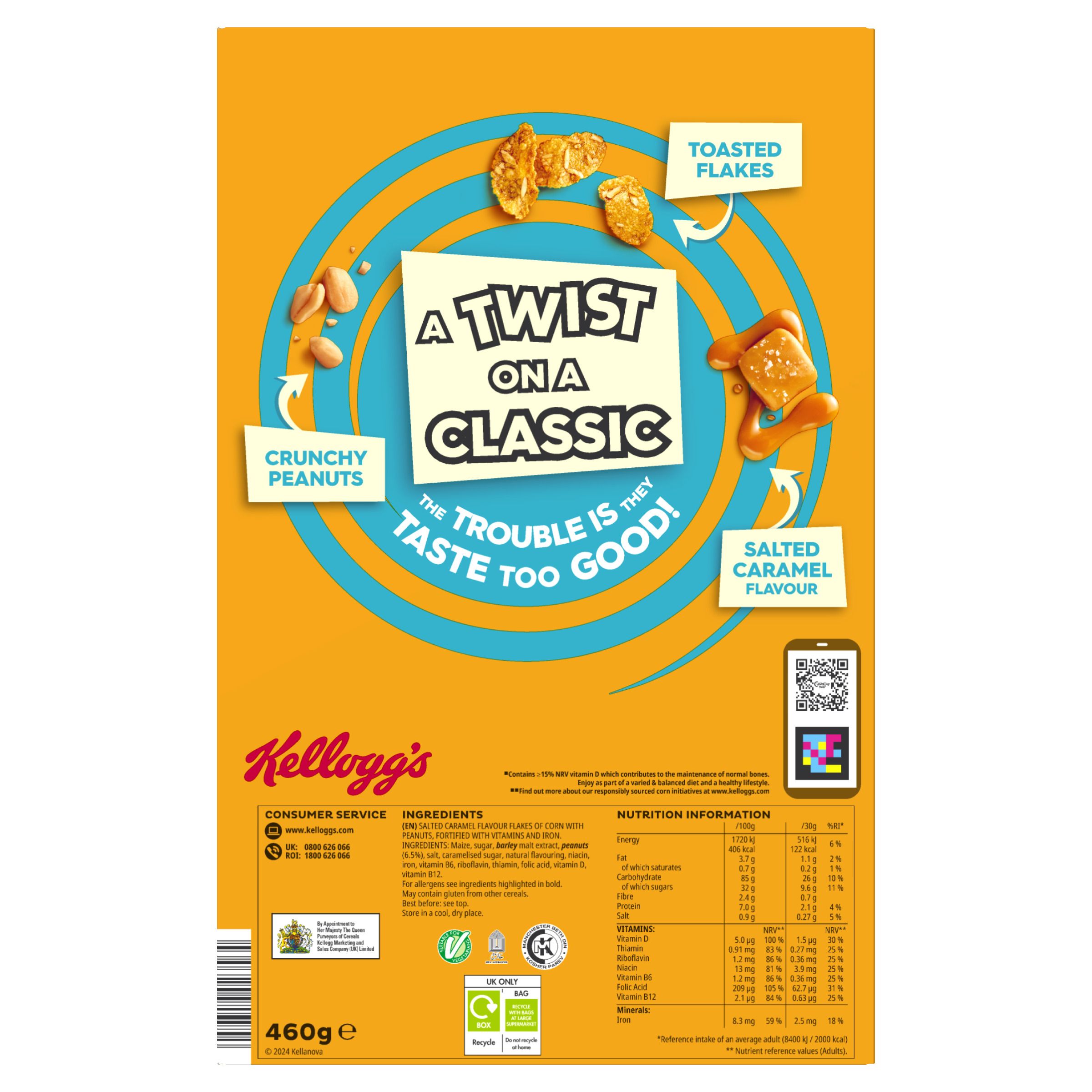 Kellogg’s Crunchy Nut SALTED CARAMEL Flavour Twist Kellogg's