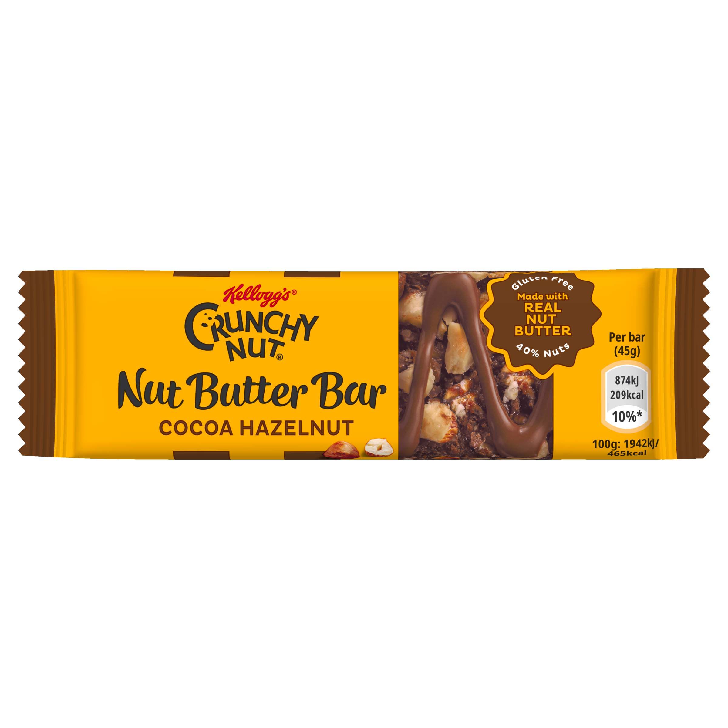 Kellogg Crunchy Nut Cocoa & Hazelnut Nut Butter Bar Kellogg's