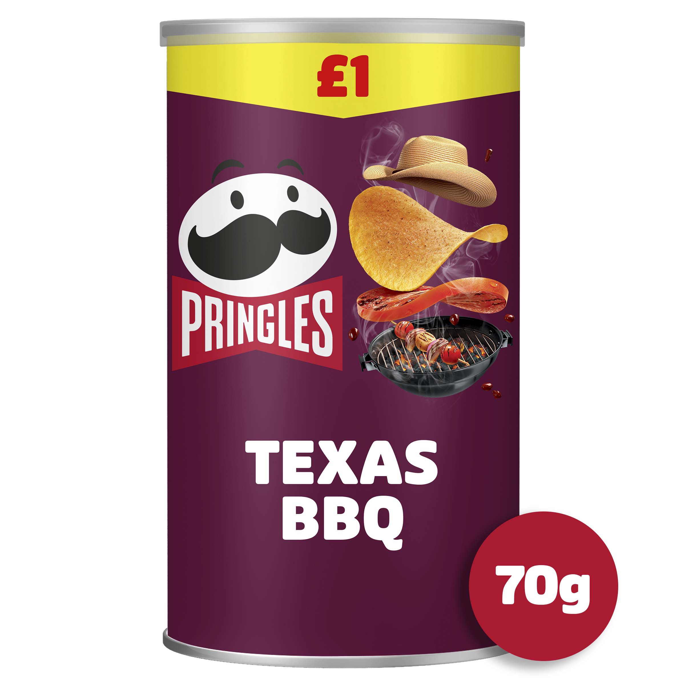 Pringles Texas BBQ Sauce Flavour Crisps 200g | Kellogg's