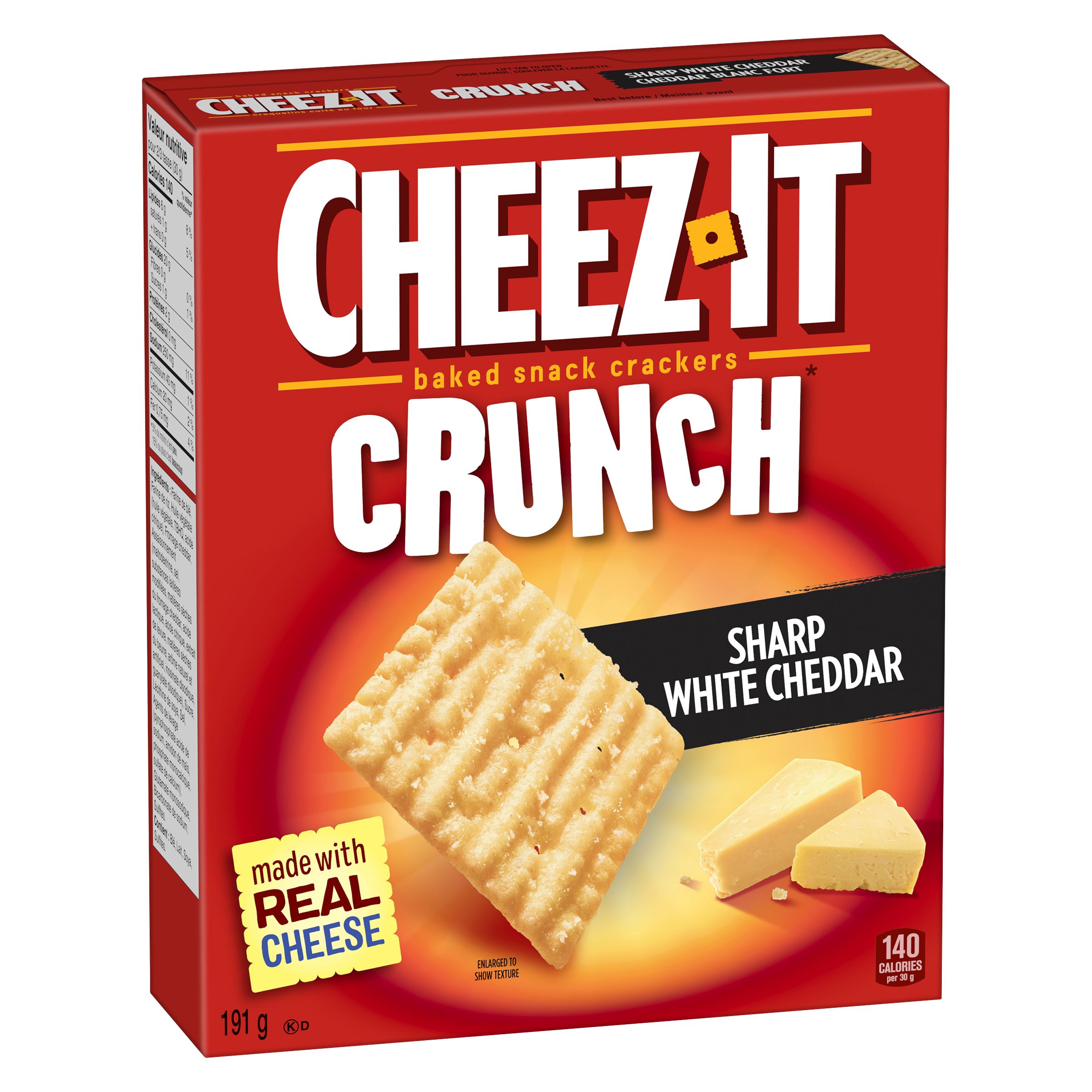 CheezIt Crunch* Sharp White Cheddar Crackers SmartLabel™