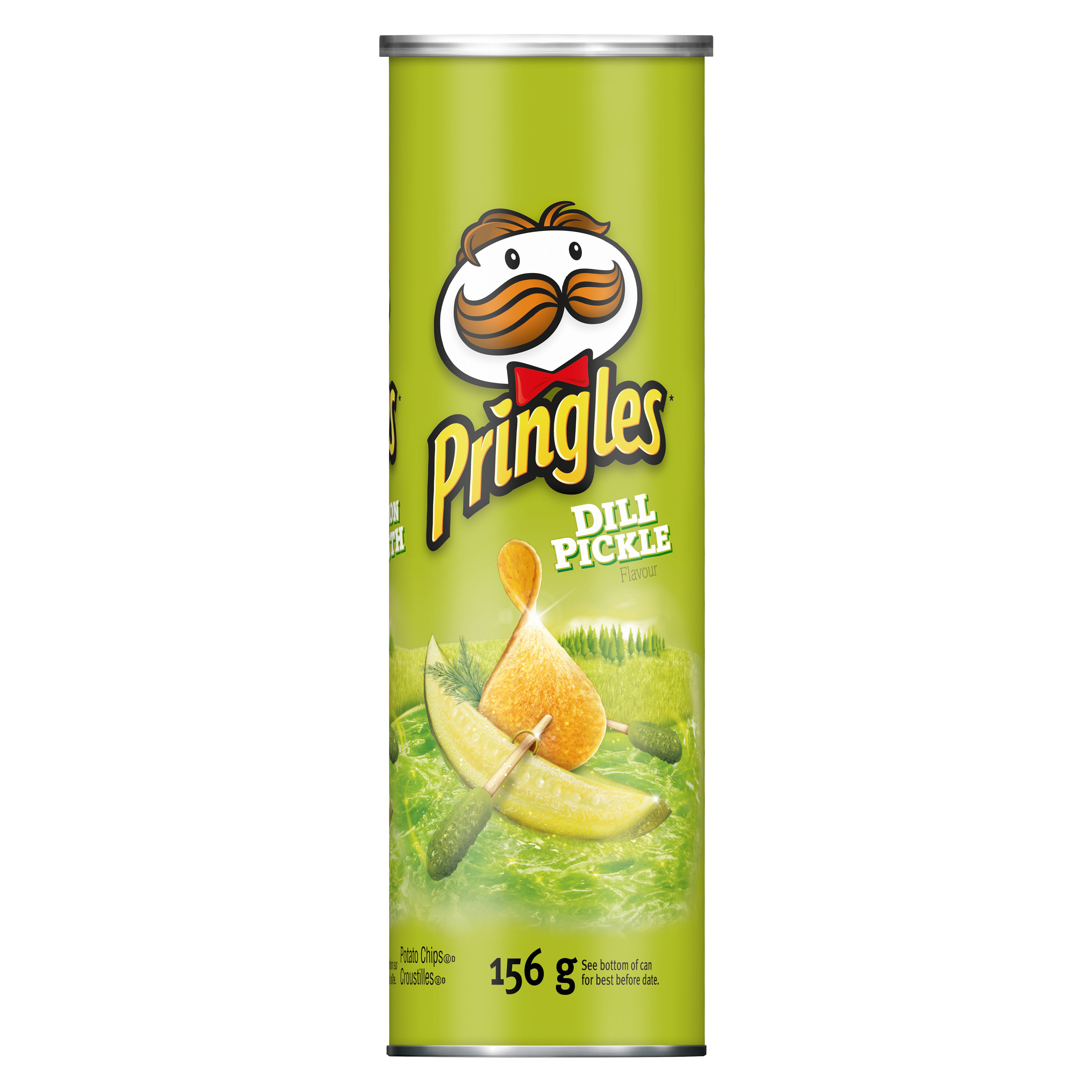 Pringles* Dill Pickle Flavour Potato Chips SmartLabel™
