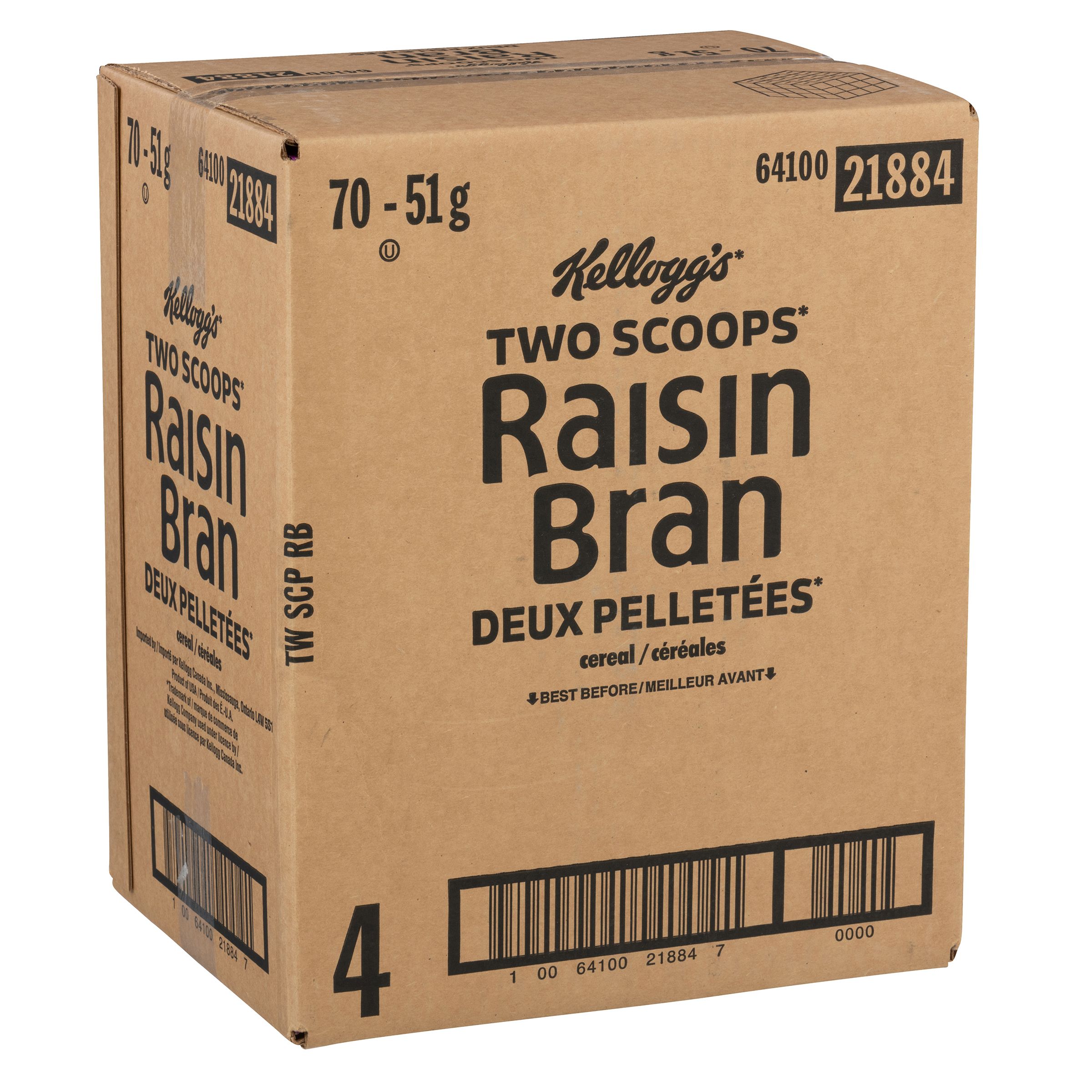 Kelloggs Two Scoops Raisin Bran Cereal