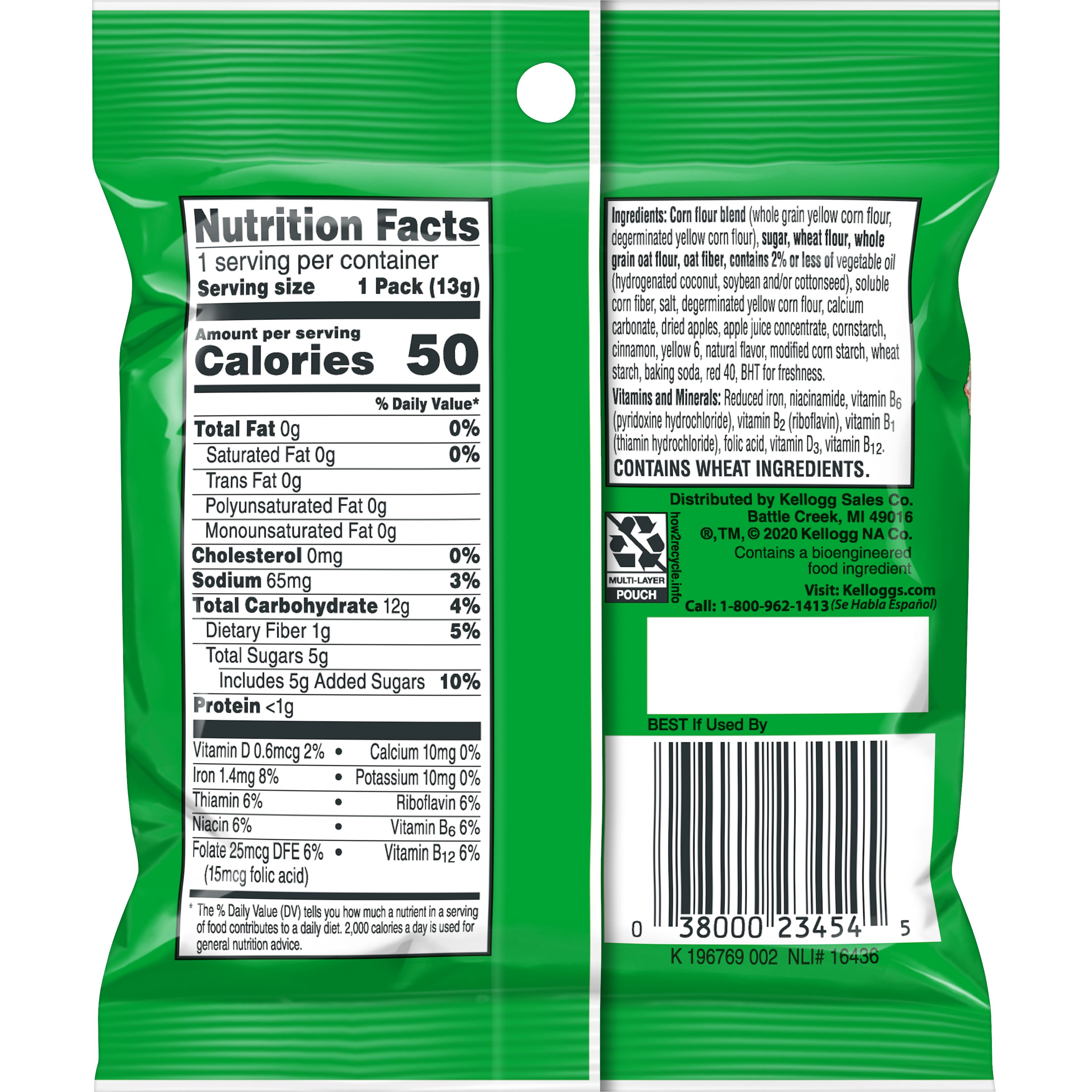 Kellogg s Apple Jacks Jumbo Snax