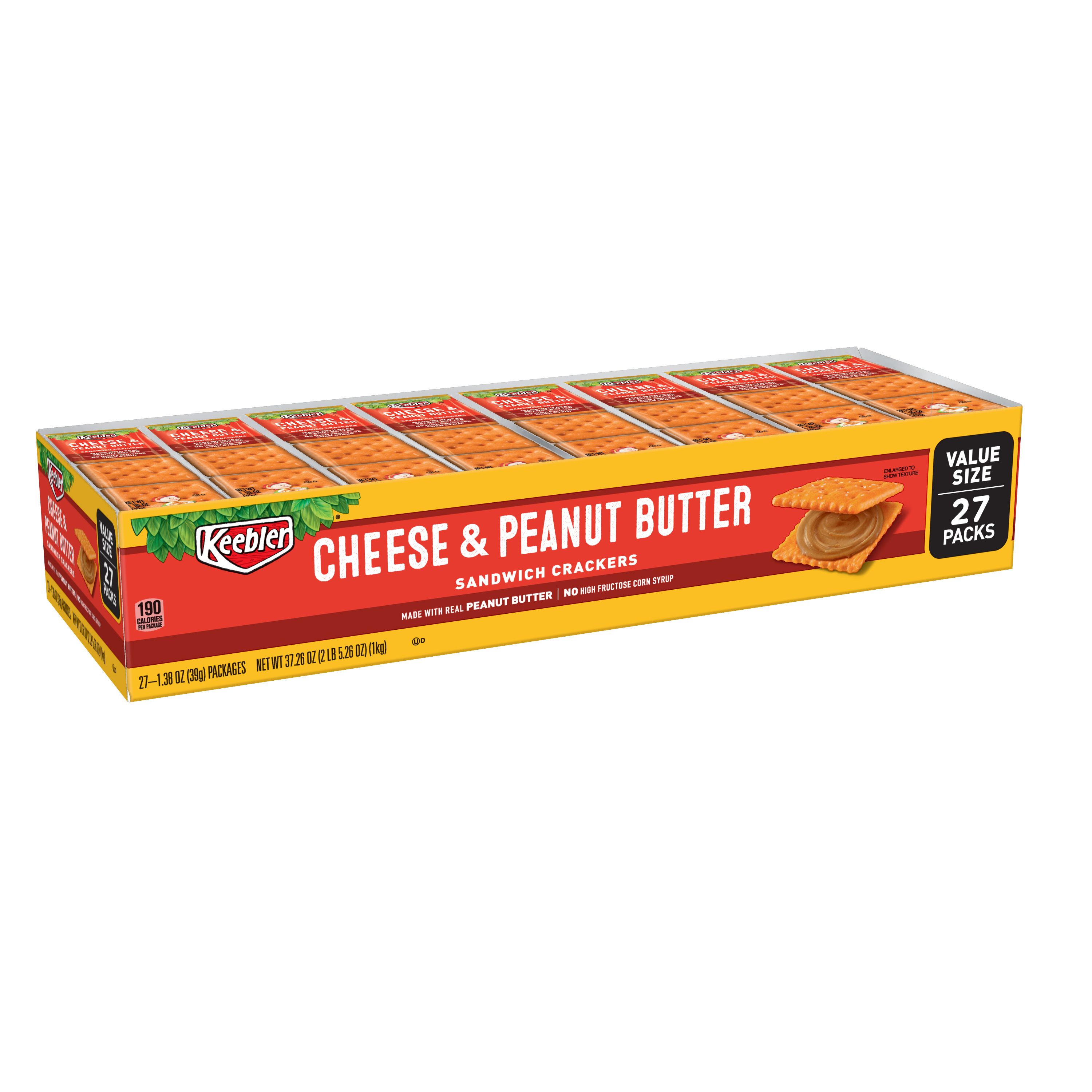 Kelloggs® Cheese & Peanut Butter sandwich crackers SmartLabel™