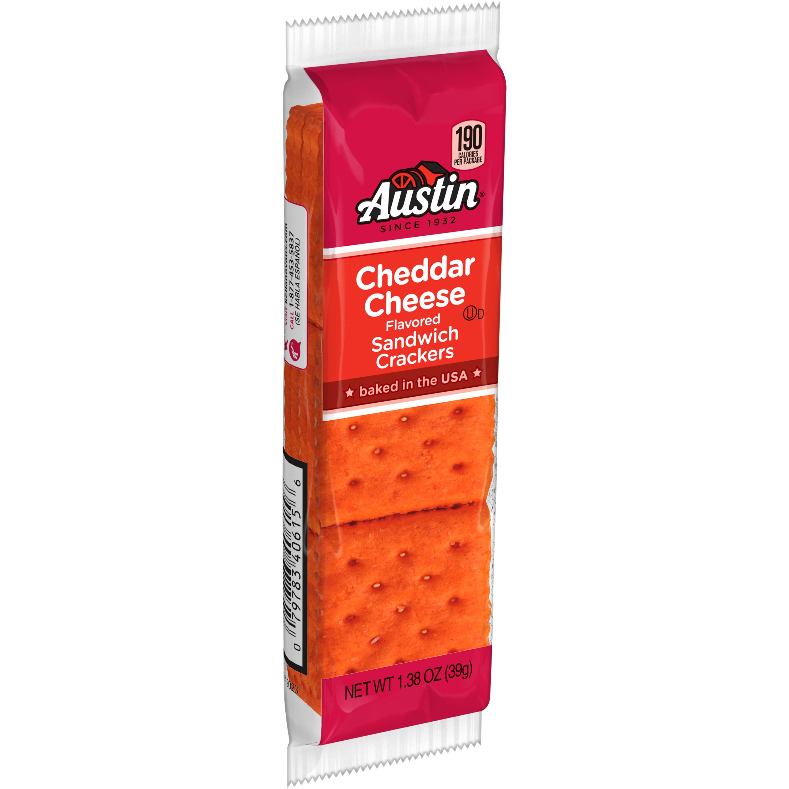 Austin® sandwich crackers Cheese Crackers with Cheddar Cheese SmartLabel™