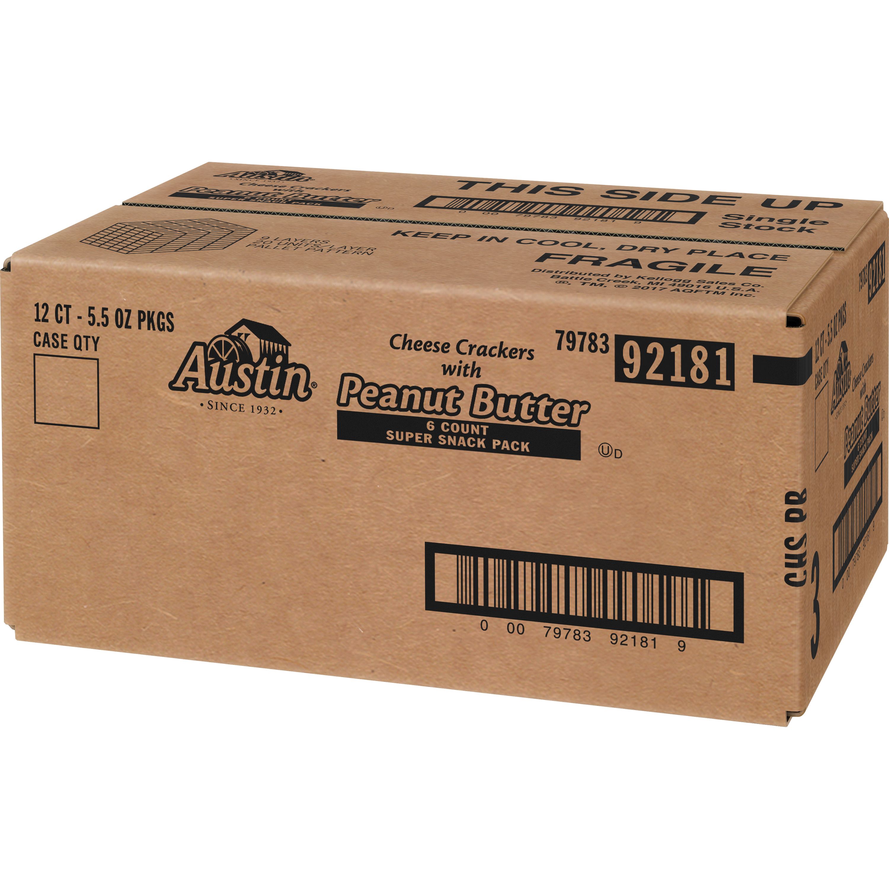 Austin® sandwich crackers Peanut Butter on Cheese