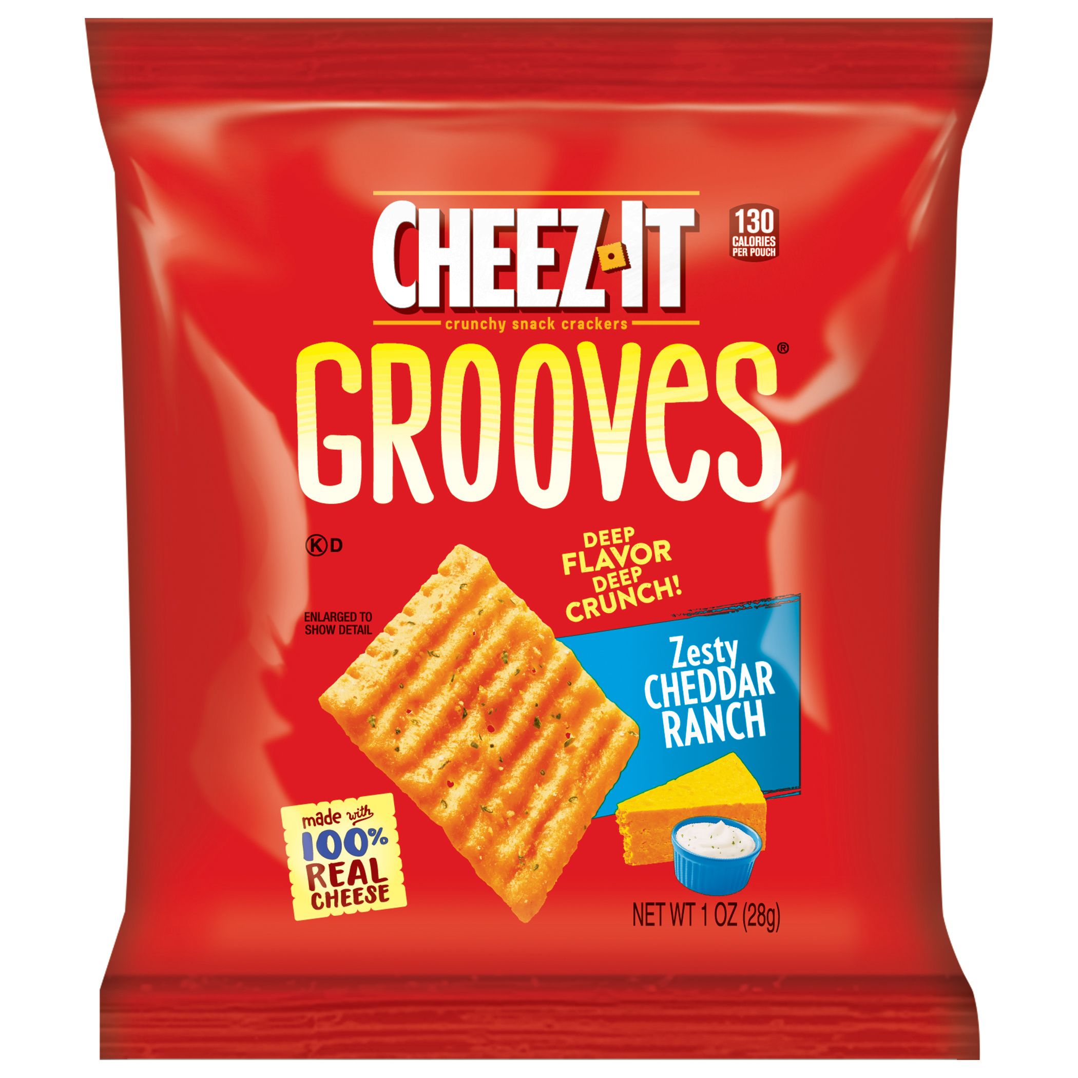 Cheez It Grooves Zesty Cheddar Ranch Crackers SmartLabel 