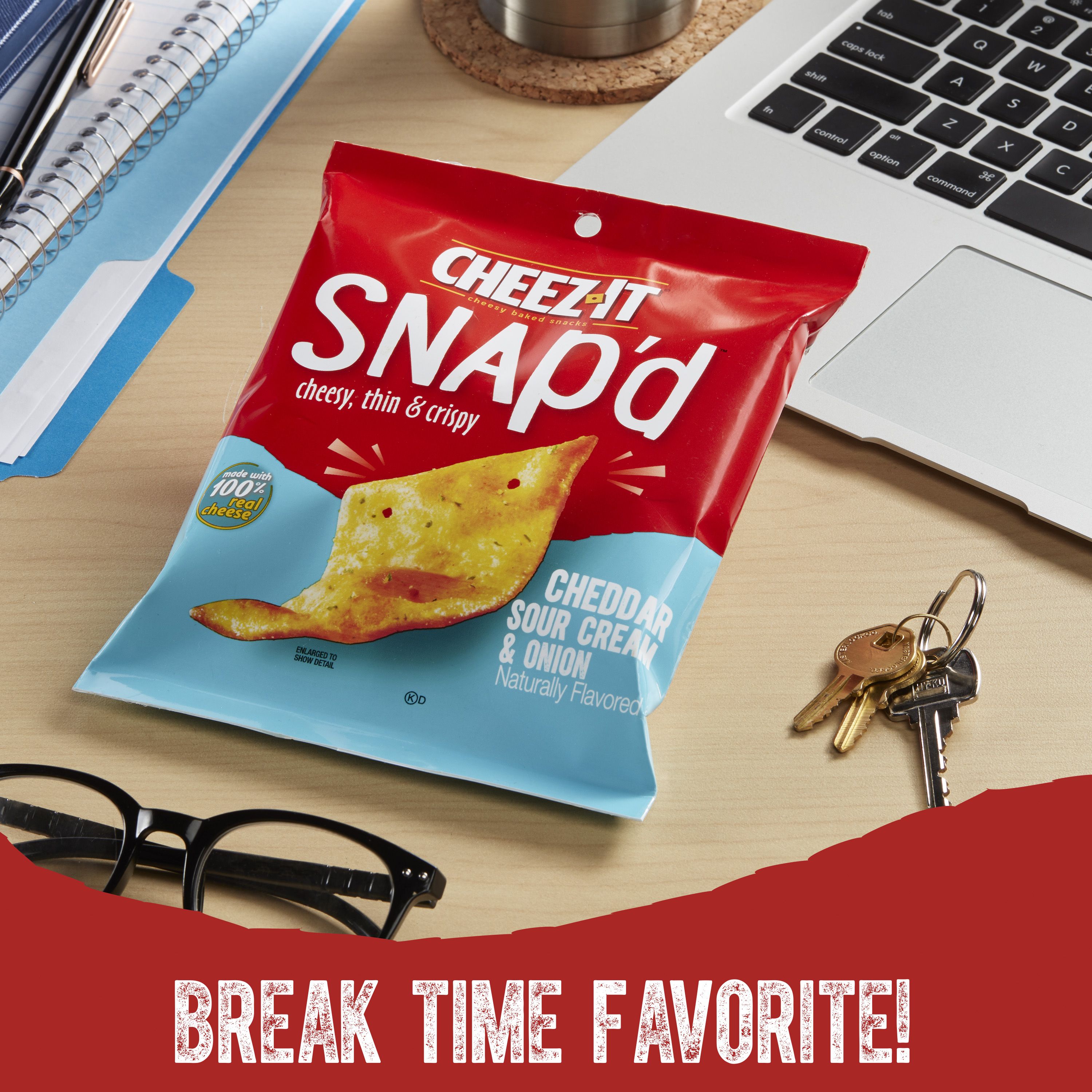 CheezIt® Snap'd® Cheddar Sour Cream & Onion Crackers