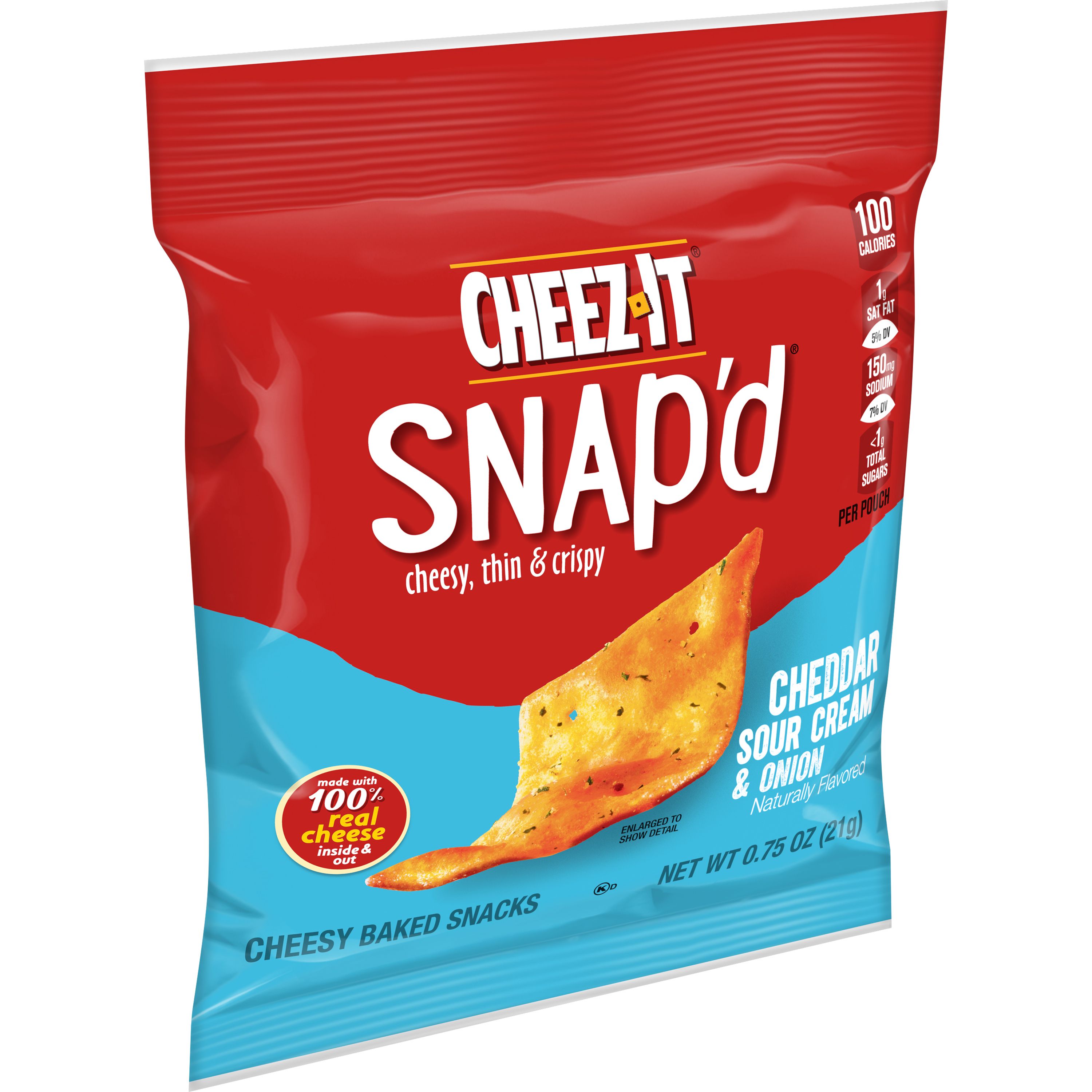 CheezIt® Snap'd® Cheddar Sour Cream & Onion Crackers SmartLabel™