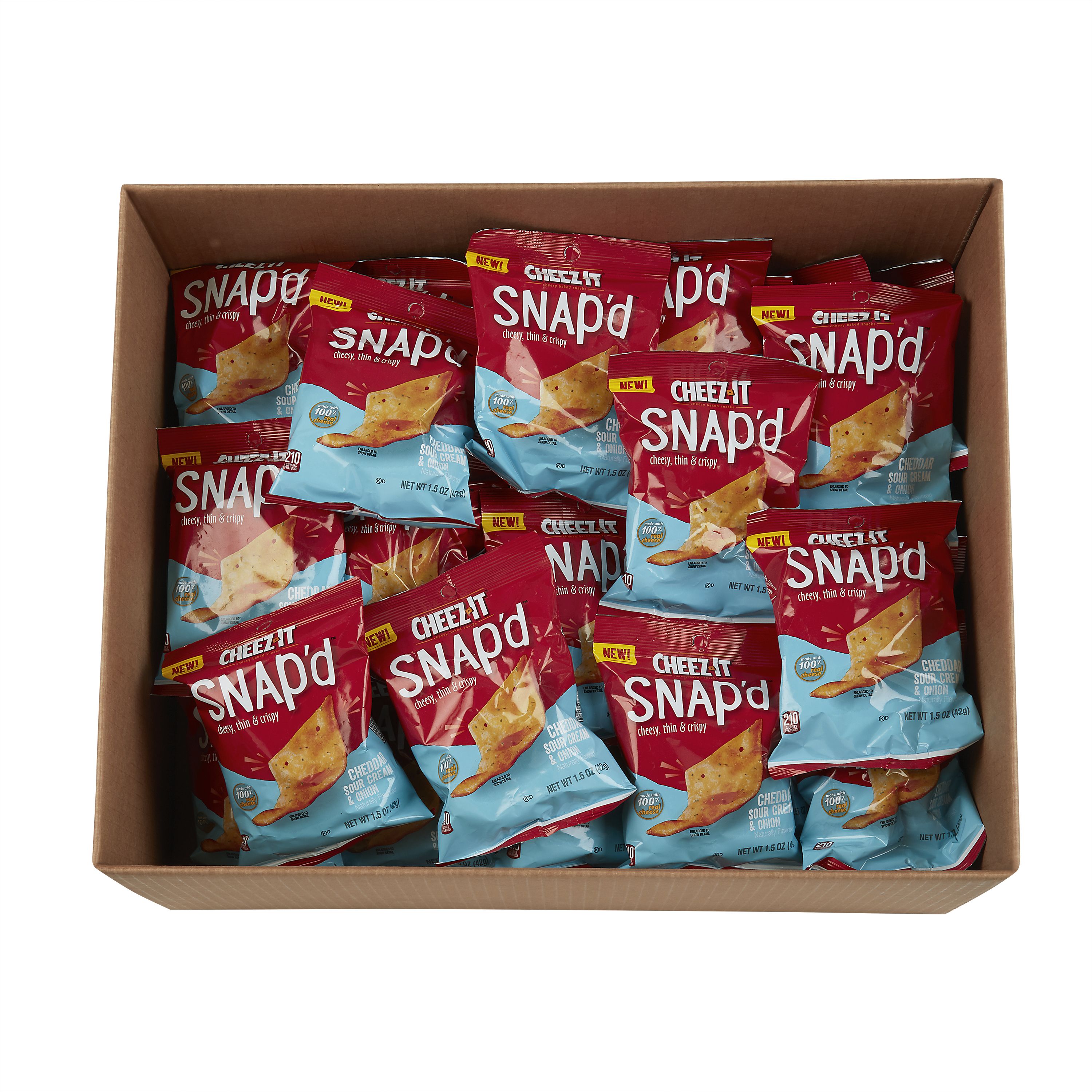 CheezIt® Snap'd® Cheddar Sour Cream & Onion Crackers
