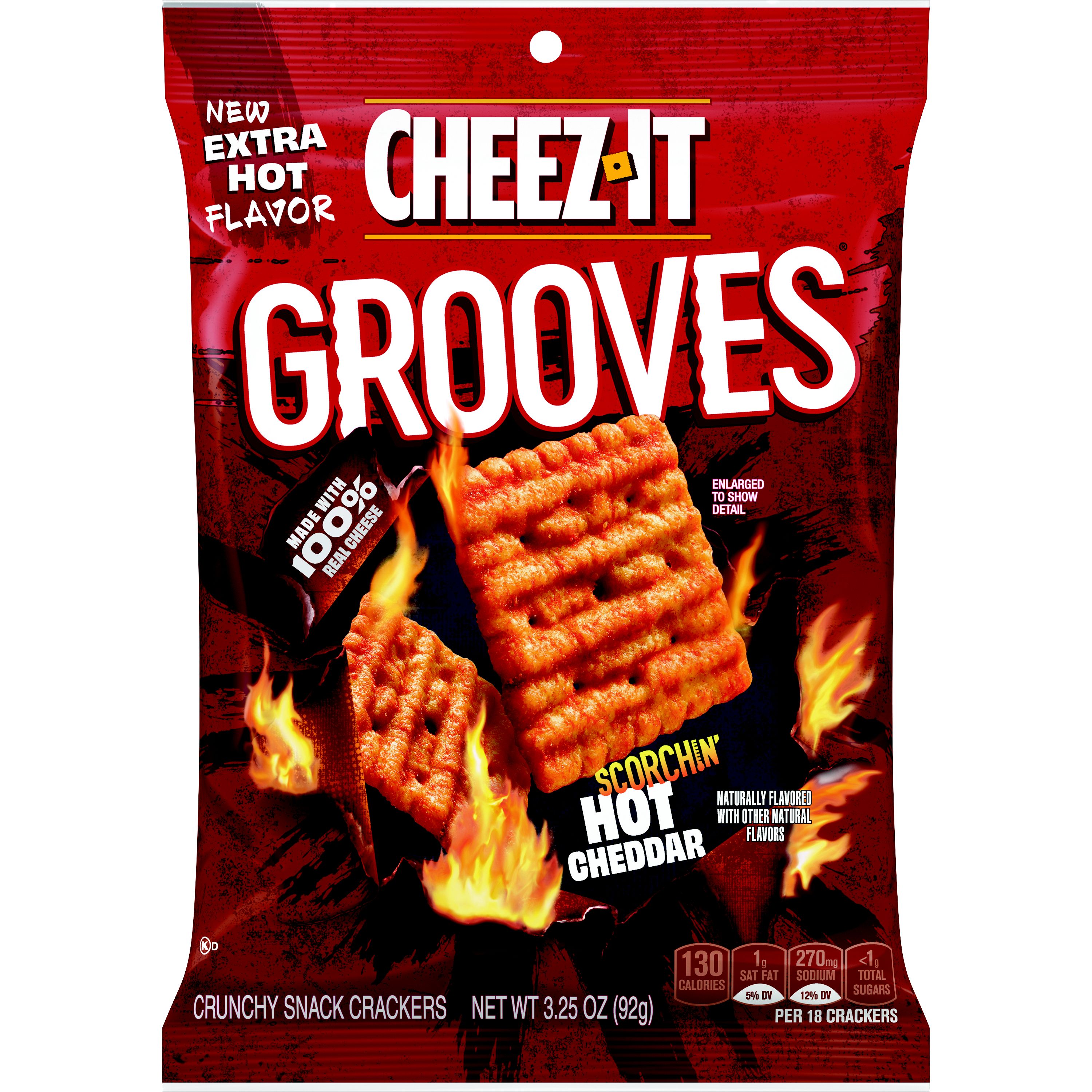 CheezIt® Grooves® Scorchin' Hot Cheddar Crackers