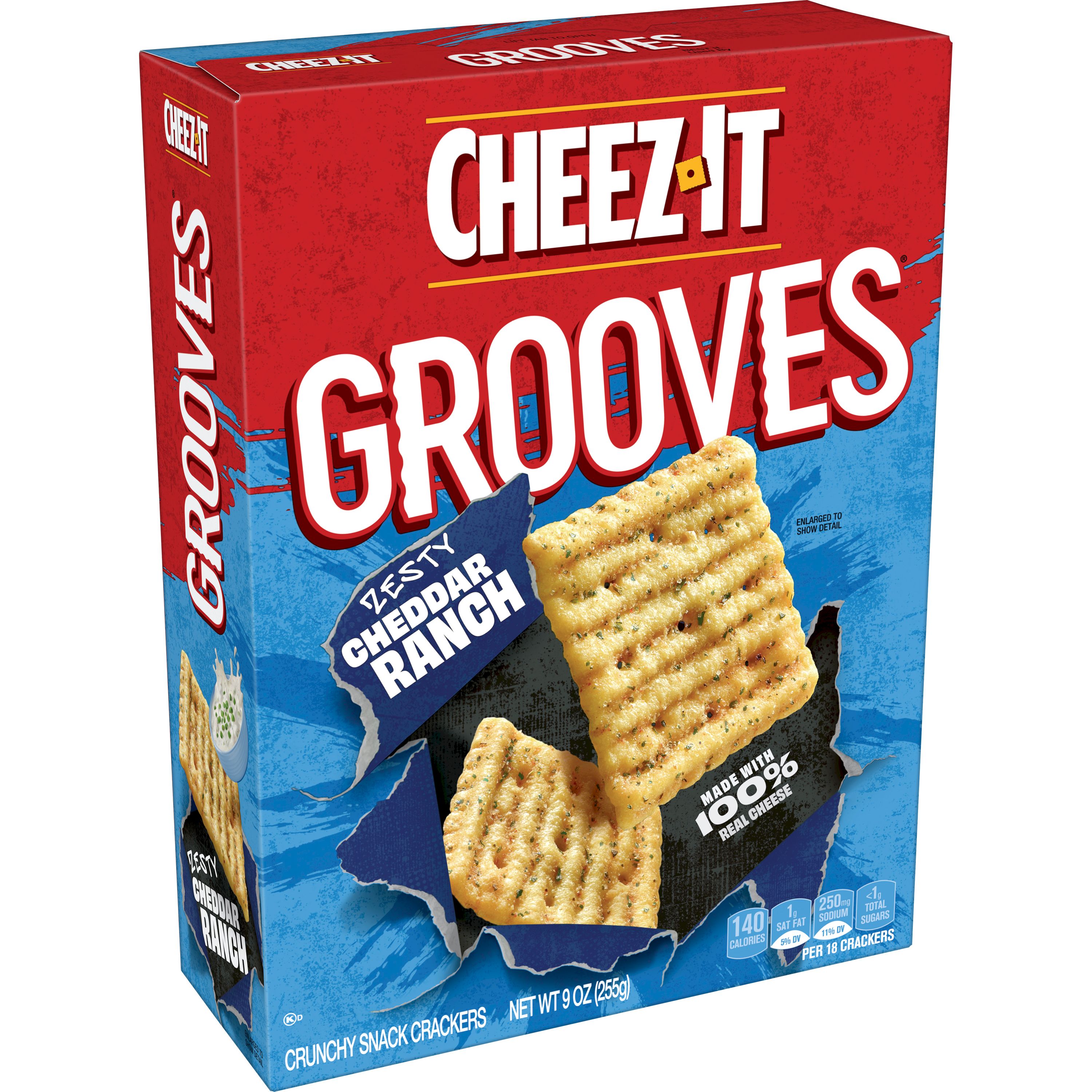 Cheez It® Grooves® Zesty Cheddar Ranch Crackers Smartlabel™ 5907