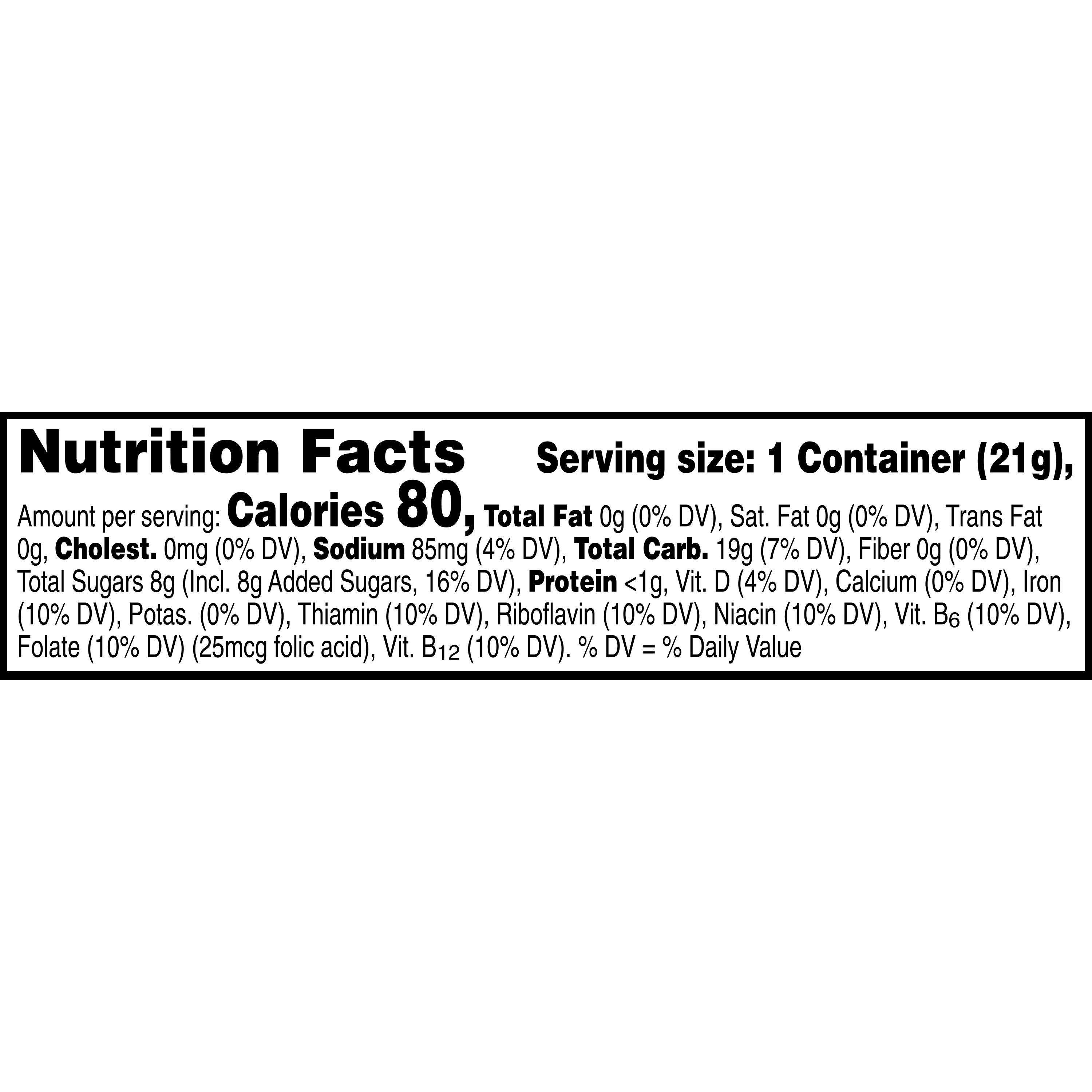Corn Pops Nutrition Facts Label Nutrition Ftempo