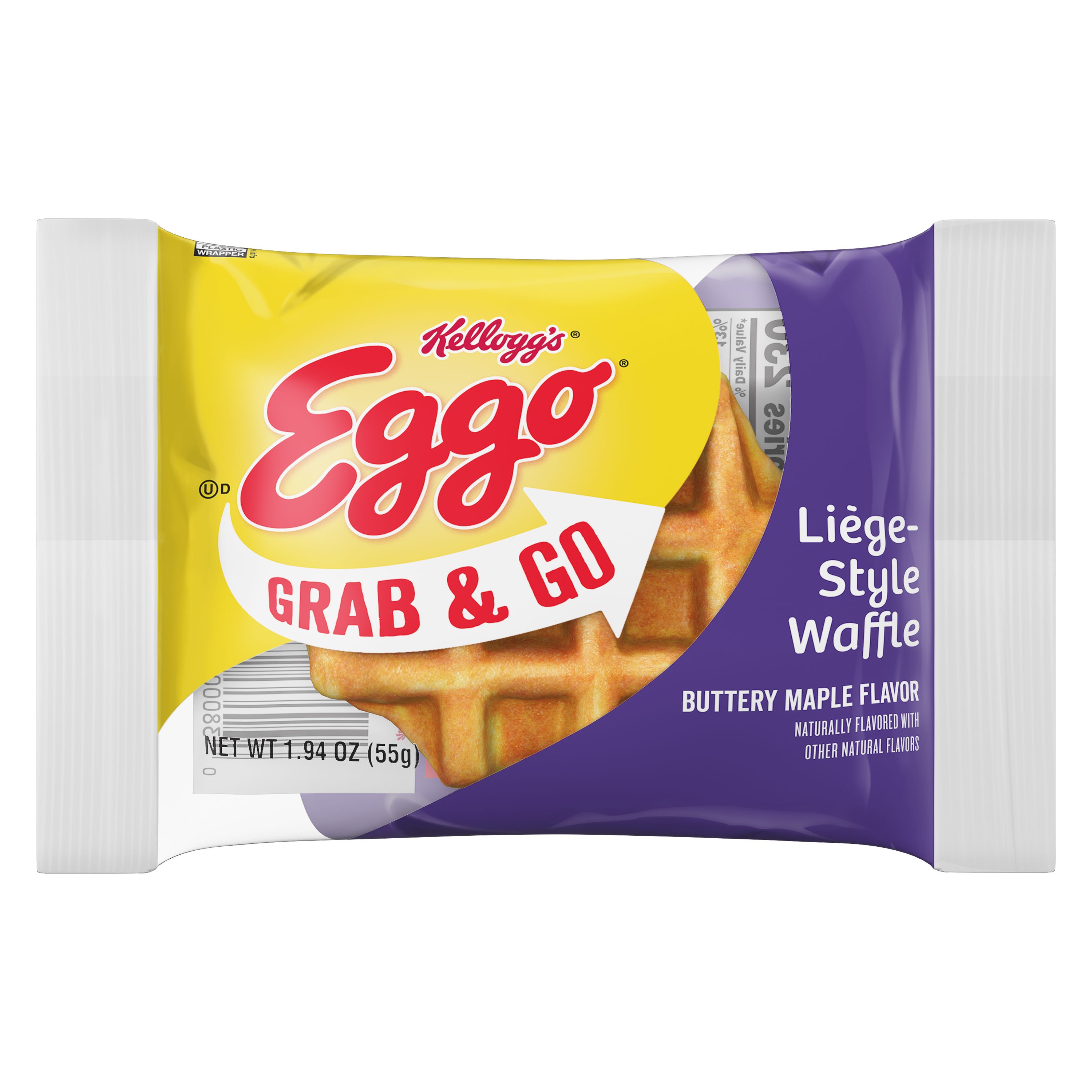 Kellogg’s® Eggo® Grab & Go Liège-Style Buttery Maple Flavored Waffles