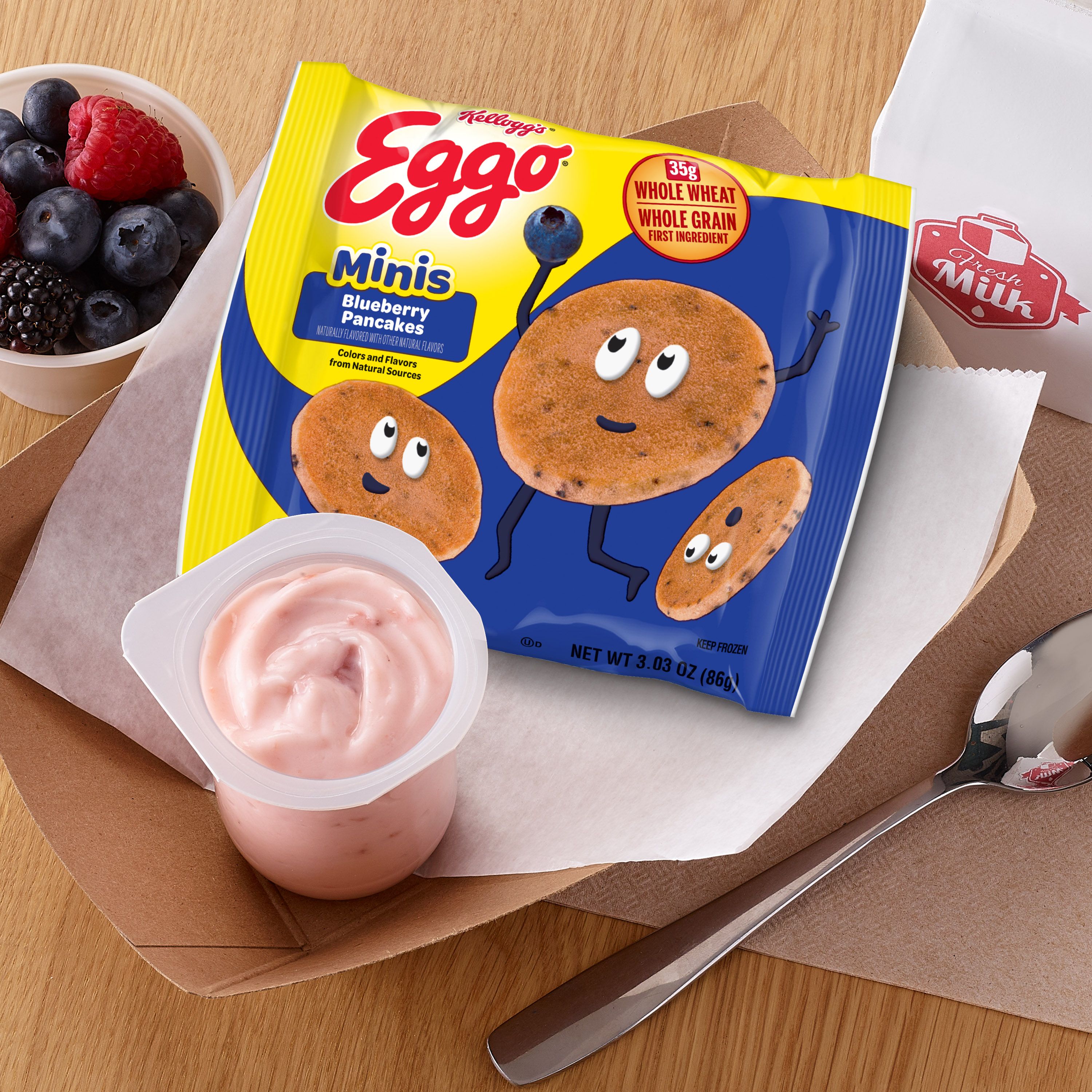 Kellogg's® Eggo® Bites® Mini Pancakes Blueberry