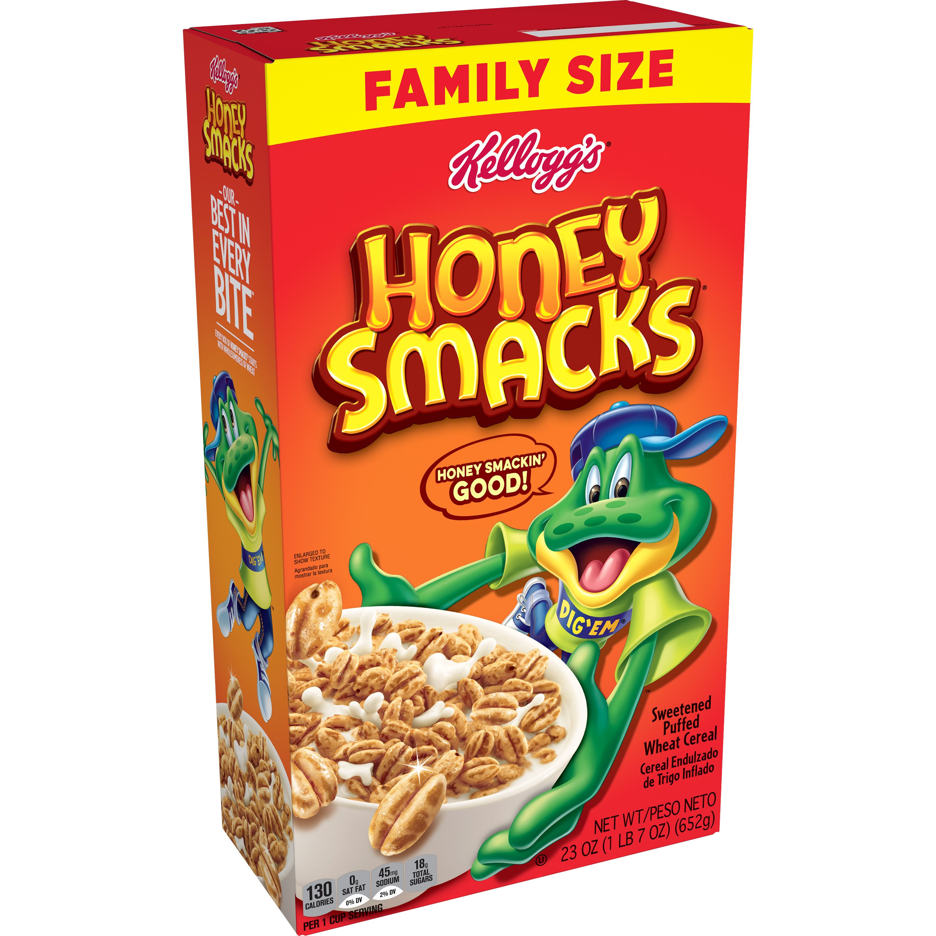 Kellogg s Honey Smacks Cereal SmartLabel 