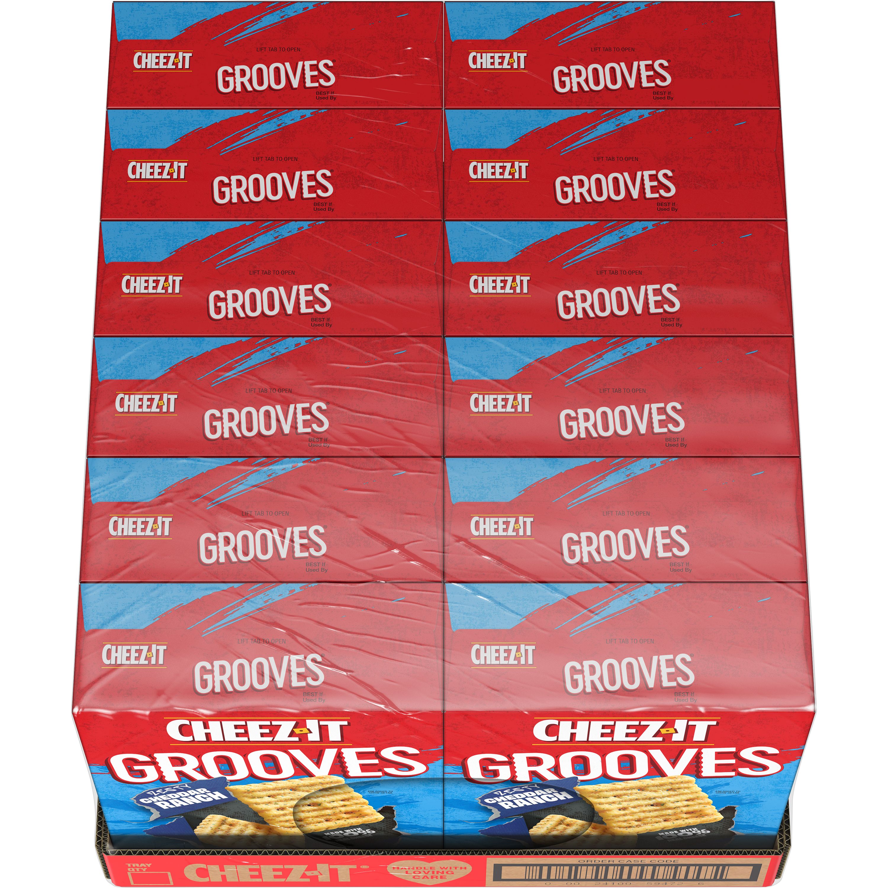 Cheez It® Grooves® Zesty Cheddar Ranch Crackers 6264