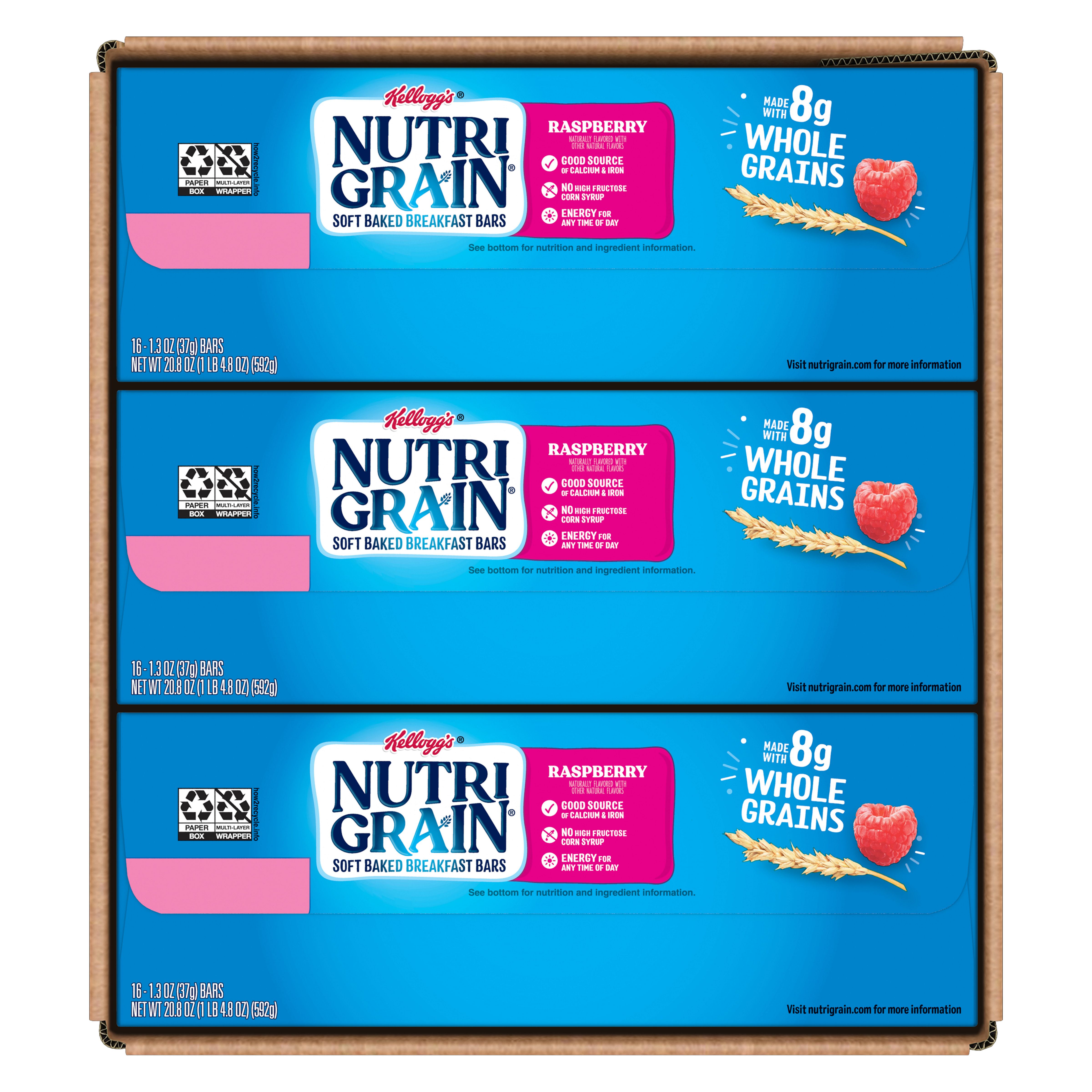 Kellogg S Nutri Grain Soft Baked Breakfast Bars Raspberry