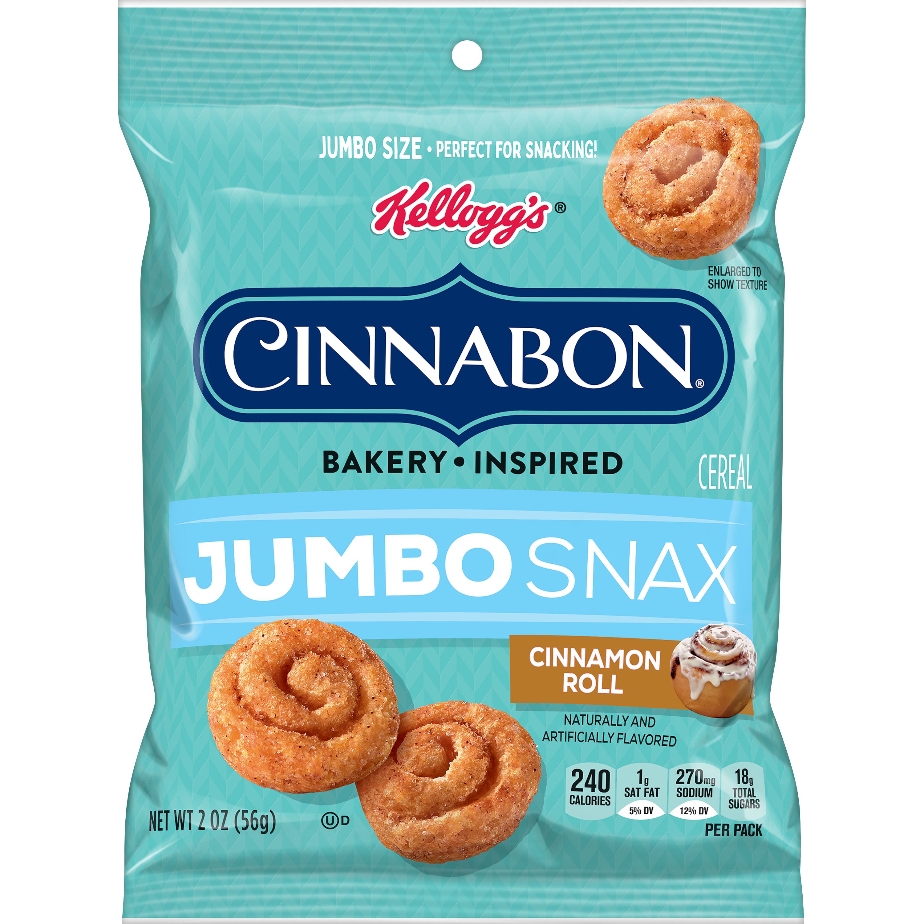 Kellogg’s Cinnabon Jumbo Snax 2oz 6ct