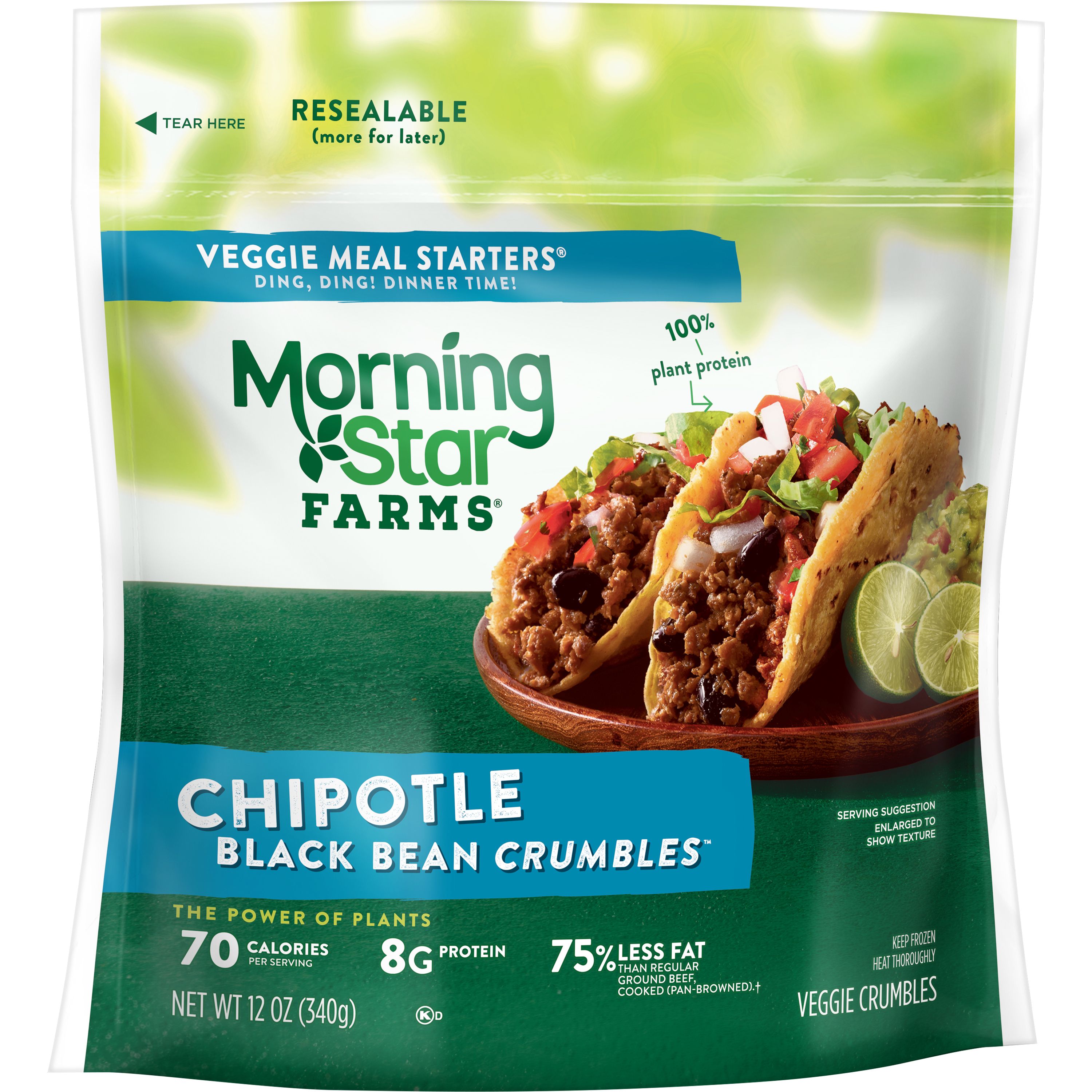 MorningStar Farms® Chipotle Black Bean Crumbles™ SmartLabel™
