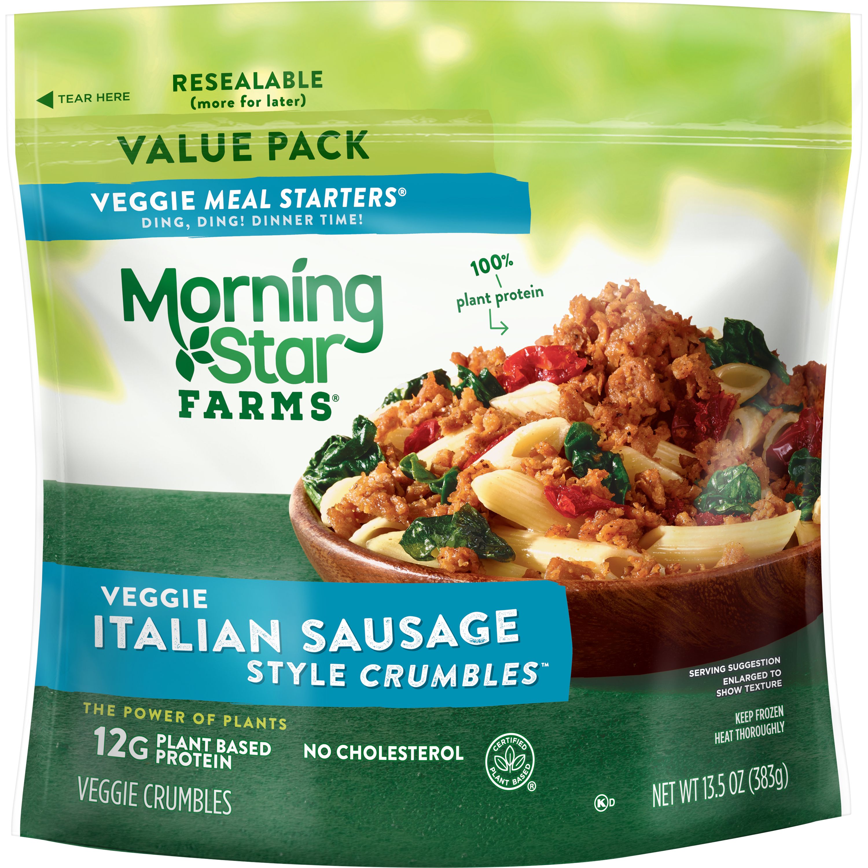 MorningStar Farms® Veggie Italian Sausage Style Crumbles™ SmartLabel™