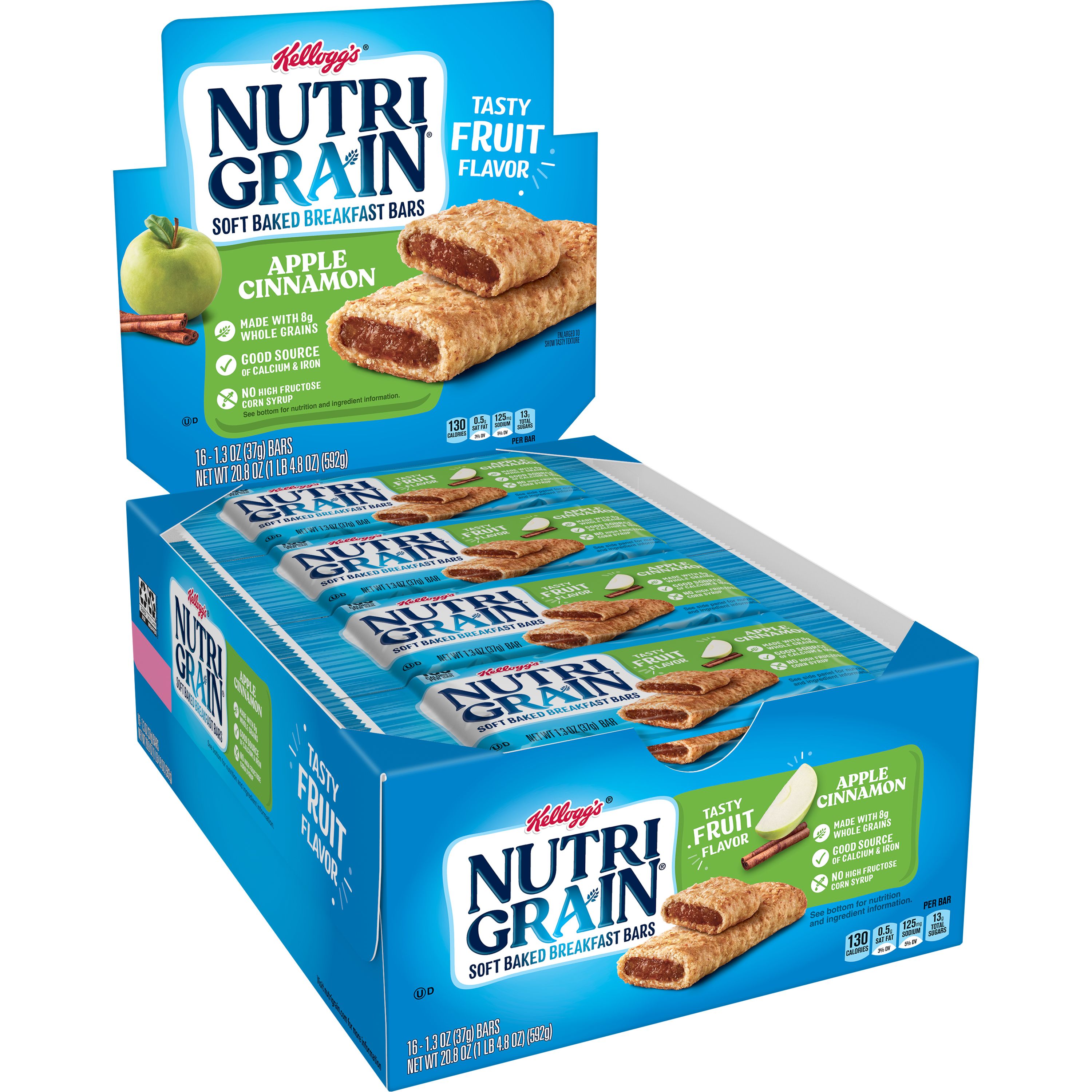 Kellogg's® Nutri-Grain® Soft Baked Breakfast Bars Apple Cinnamon ...