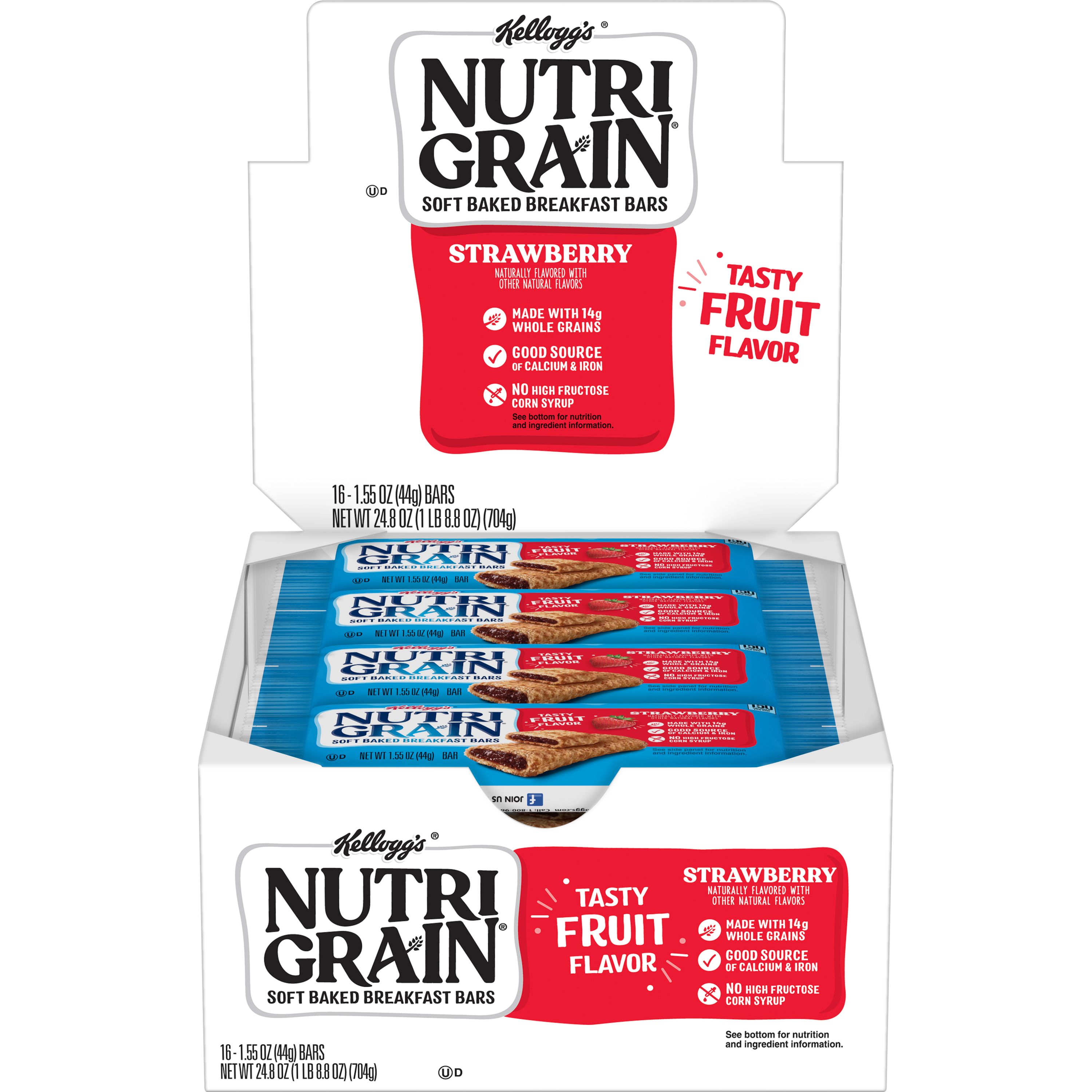 Kellogg's® Nutri-Grain® Soft Baked Breakfast Bars Strawberry product image