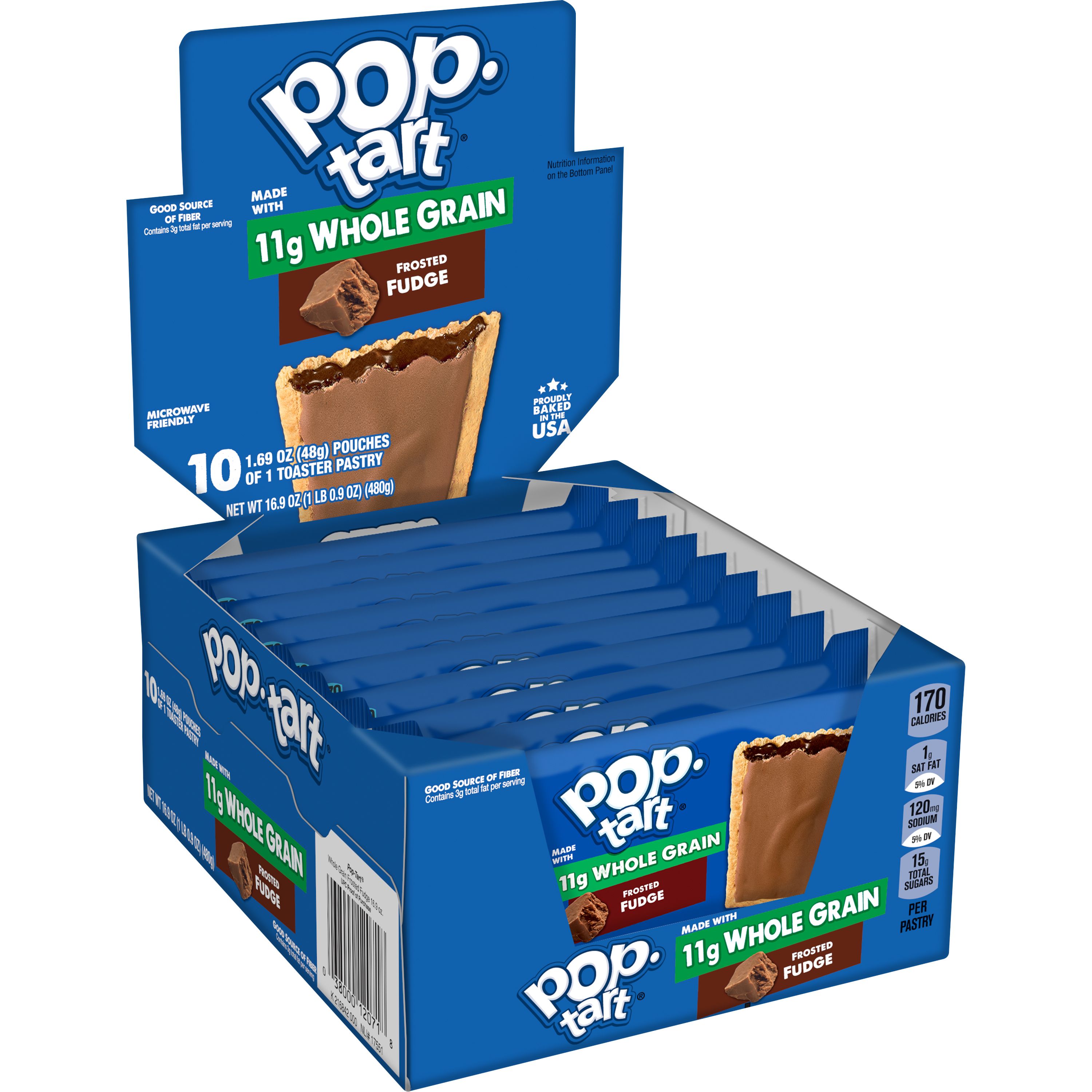 Kellogg s Pop Tart Made With Whole Grain Frosted Fudge SmartLabel 