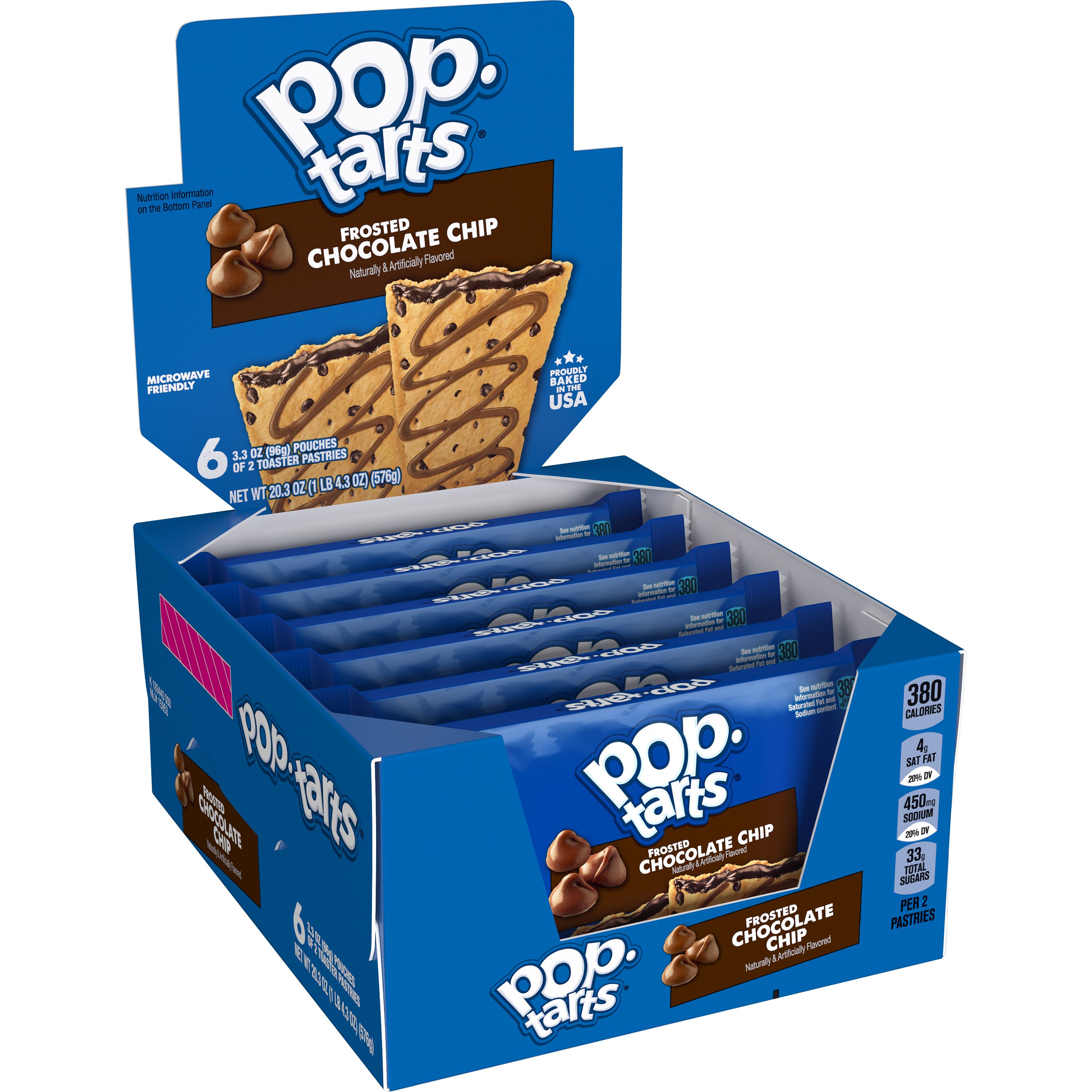 Kellogg's Pop Tarts Frosted Chocolate Chip 384g - Flavers - International  Flavours Shop