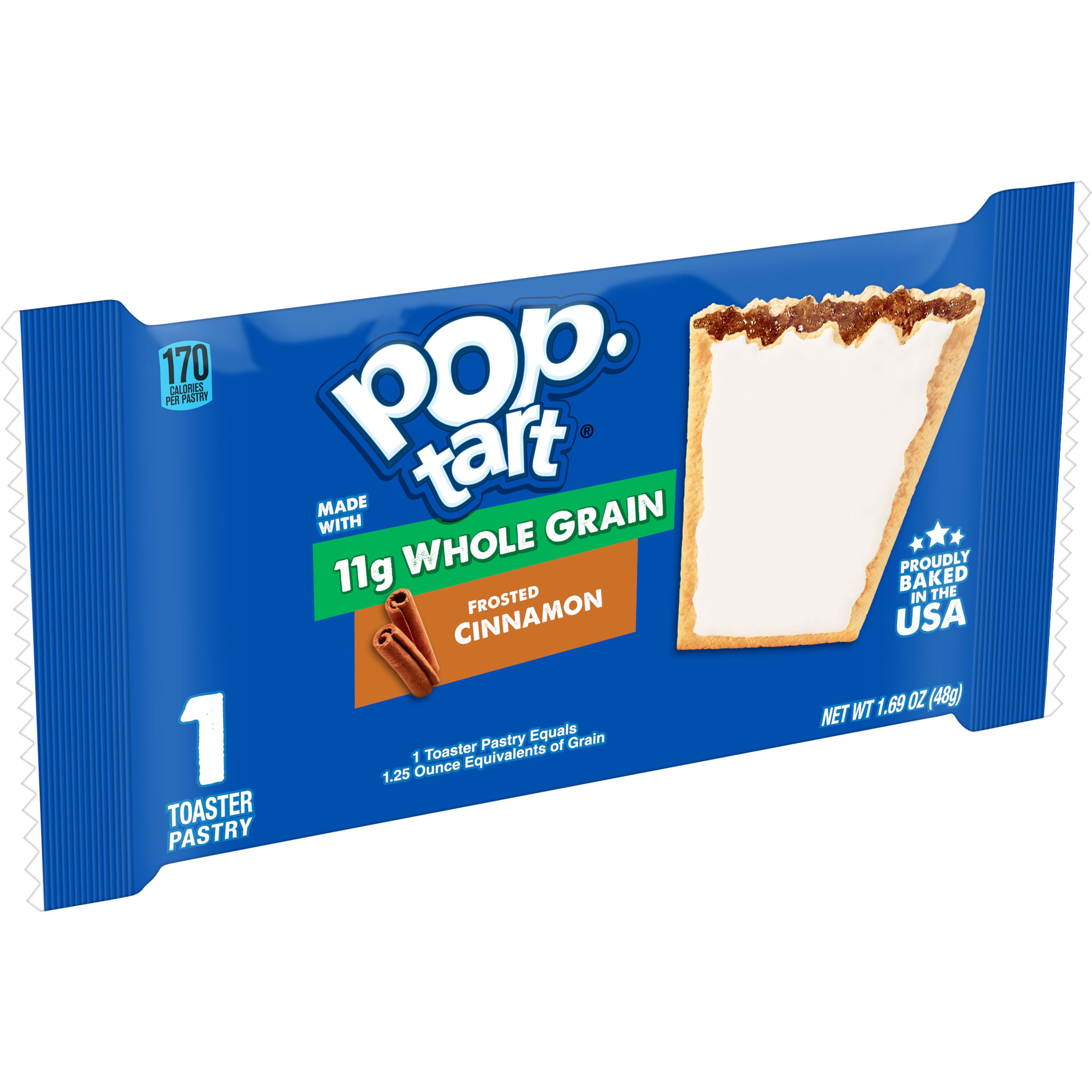 Pop Tarts® Frosted Cinnamon Made With Whole Grain Smartlabel™