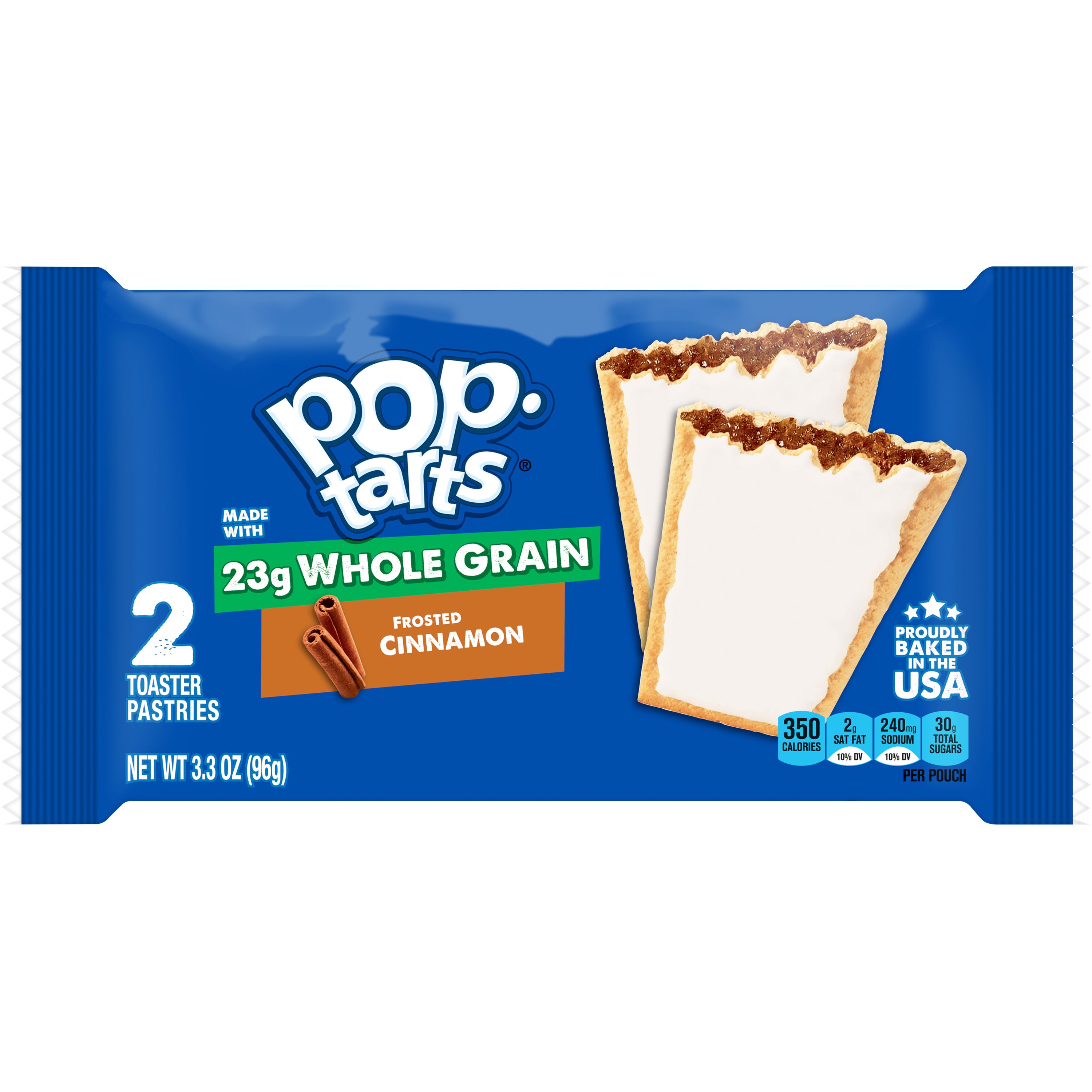 Pop Tarts® Frosted Cinnamon Made With Whole Grain