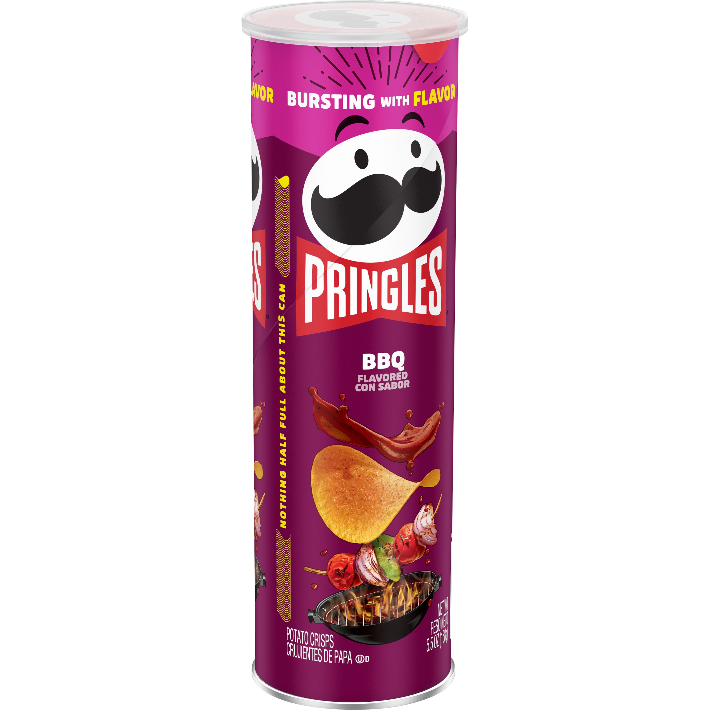 Pringles Potato Crisps Chips, Lunch Snacks, BBQ, Can Meijer | lupon.gov.ph