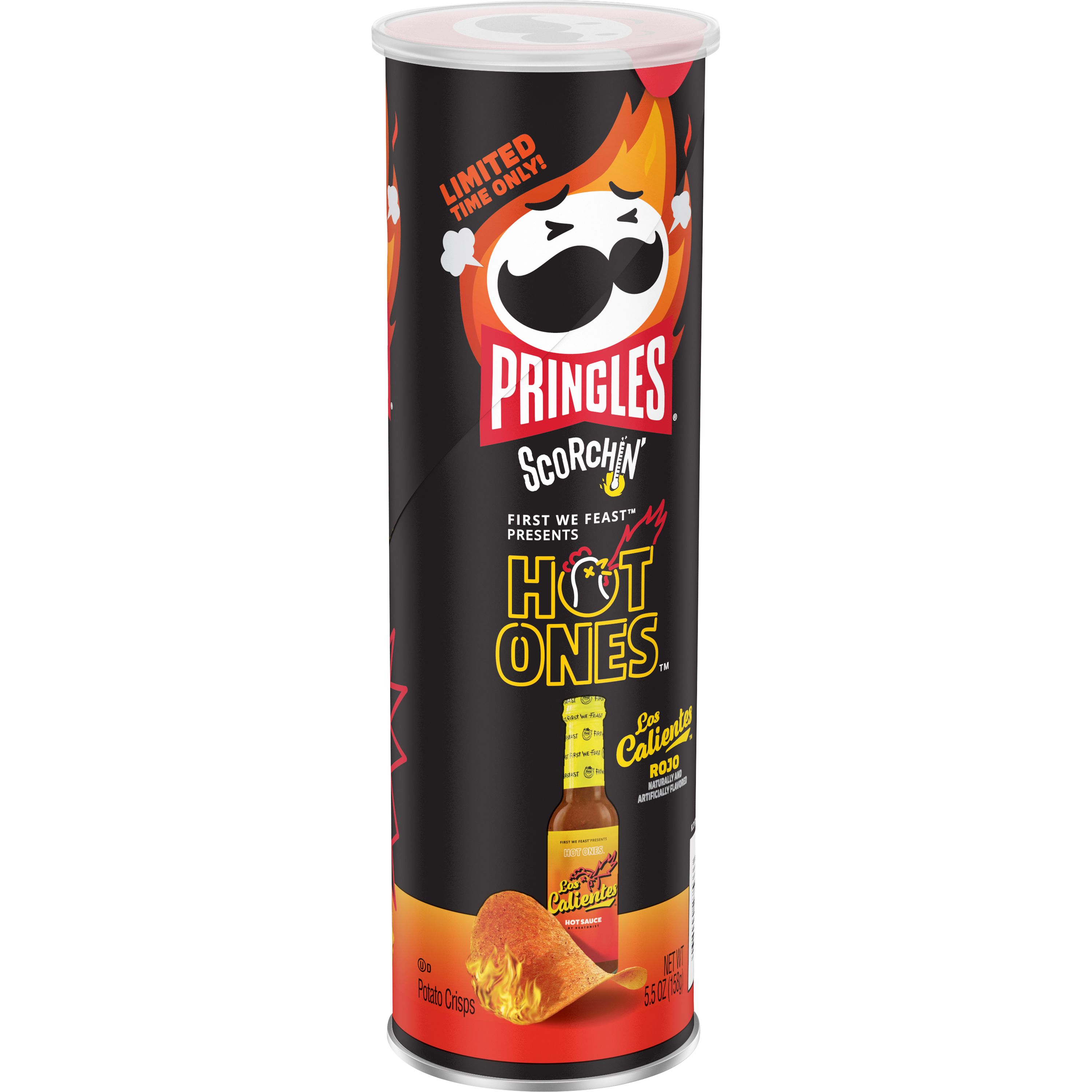 Pringles® Scorchin' Hot Ones Los Calientes Rojo Crisps - SmartLabel™