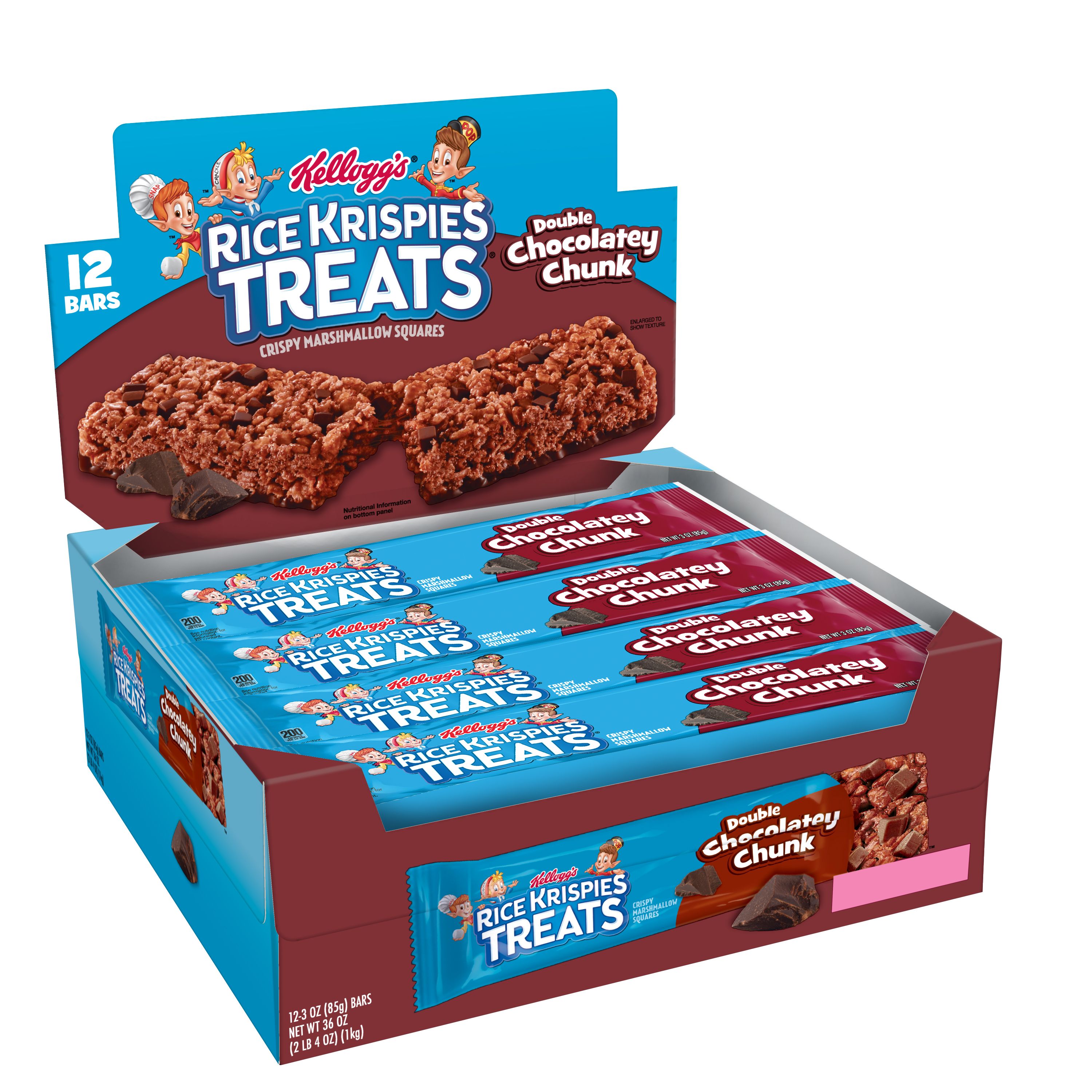 Kellogg's® Rice Krispies Treats® Double Chocolatey Chunk Bars