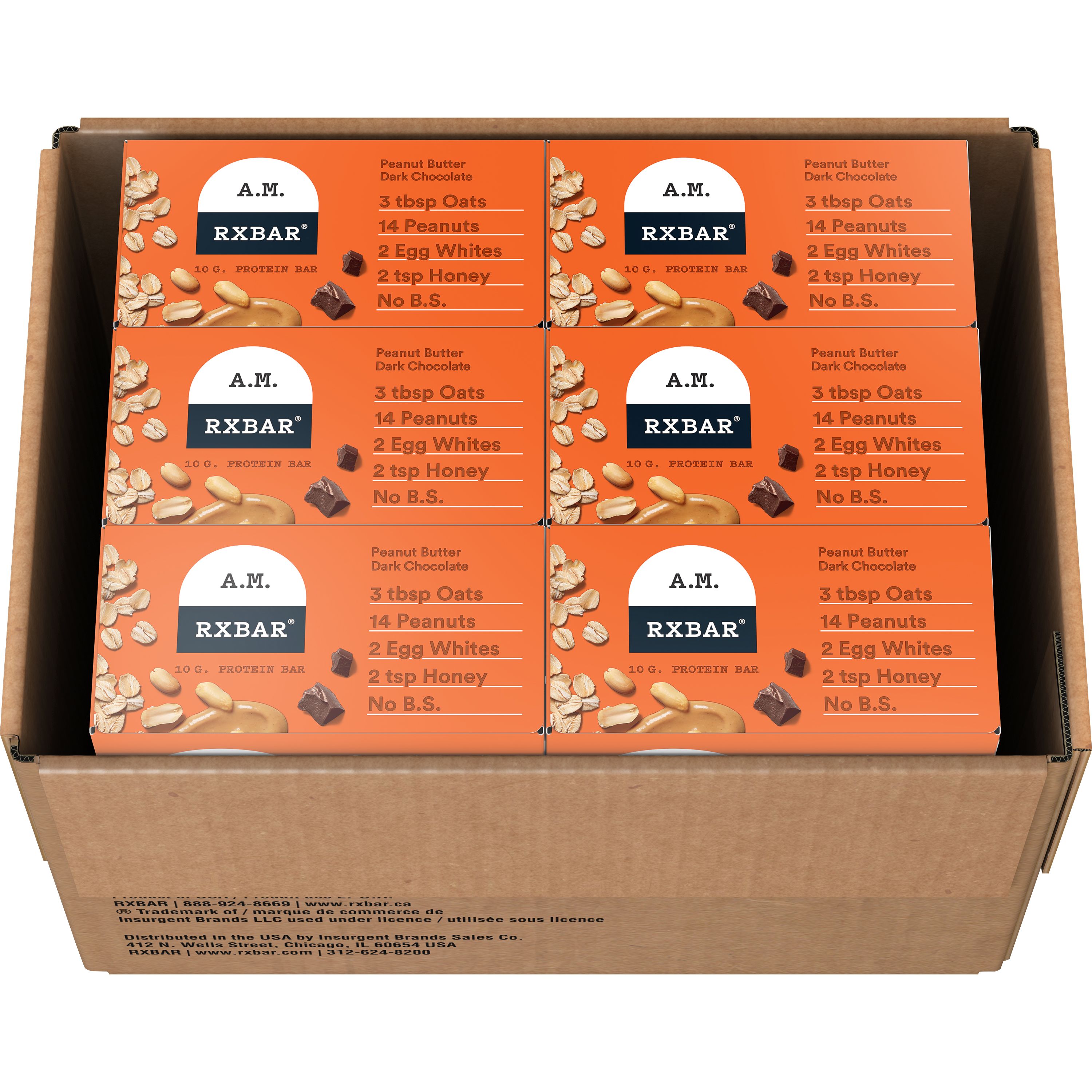 RXBAR A.M. Protein Bars Peanut Butter Dark Chocolate product image