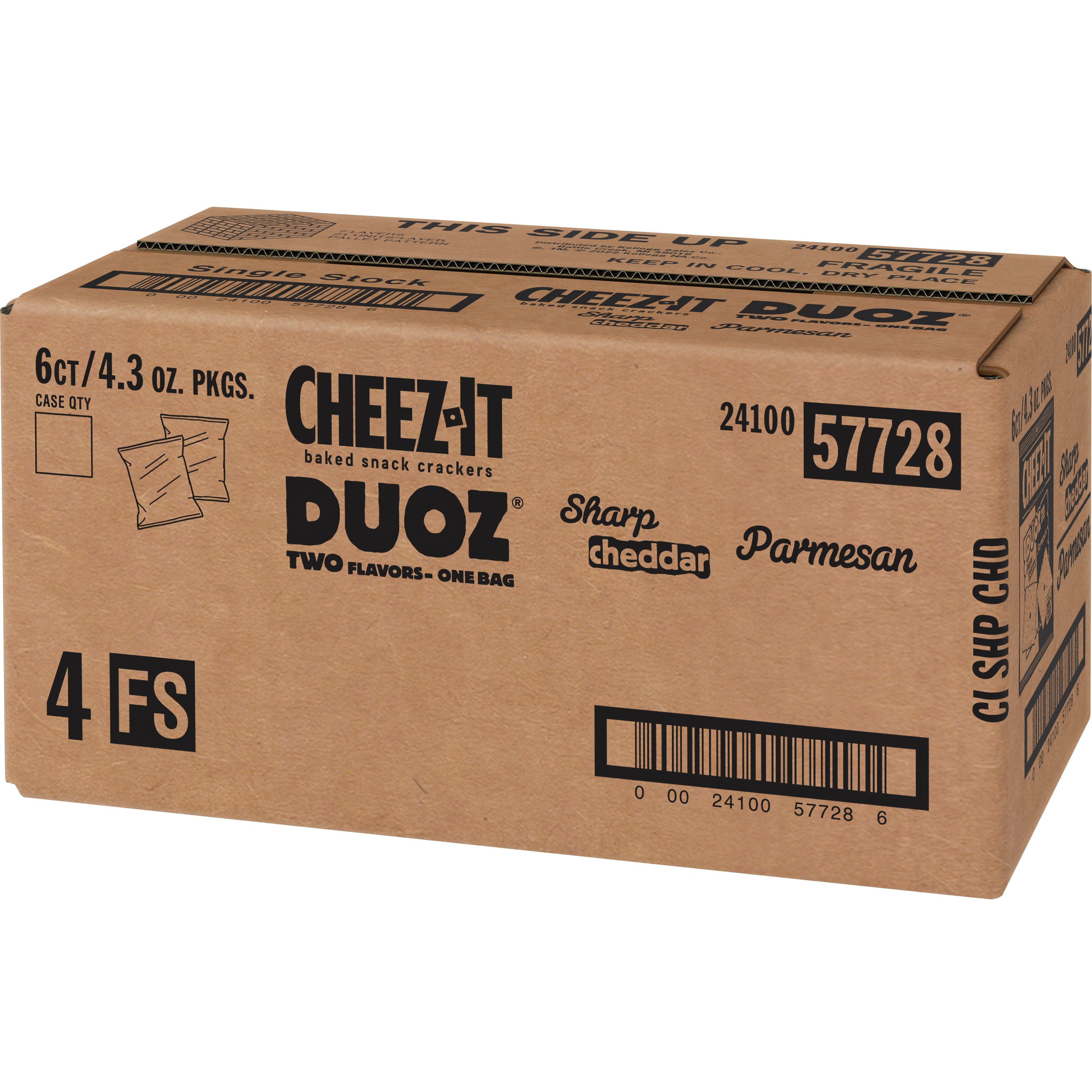 Cheez It Duoz® Sharp Cheddar And Parmesan Crackers 