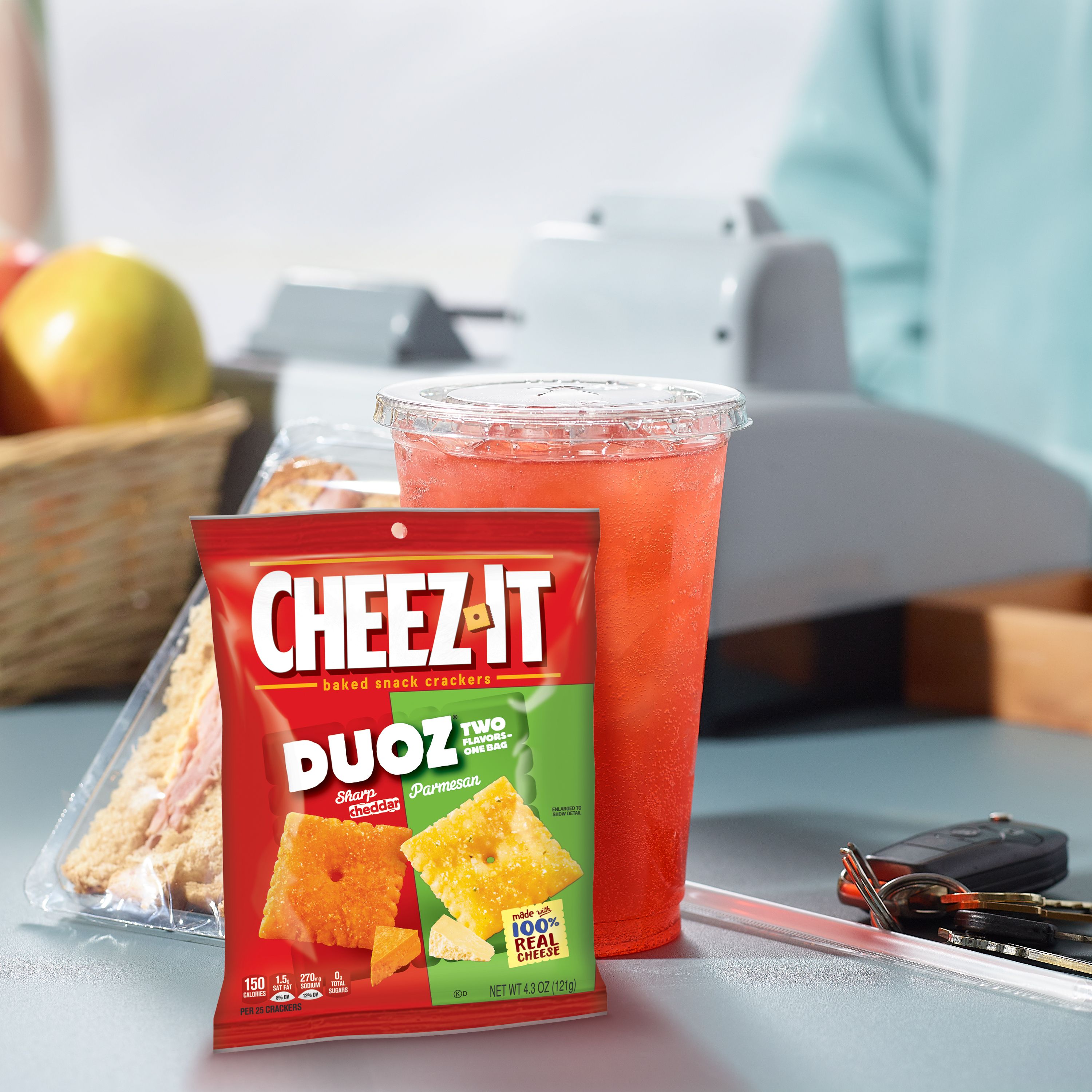 Cheez-It Duoz® Sharp Cheddar & Parmesan Crackers