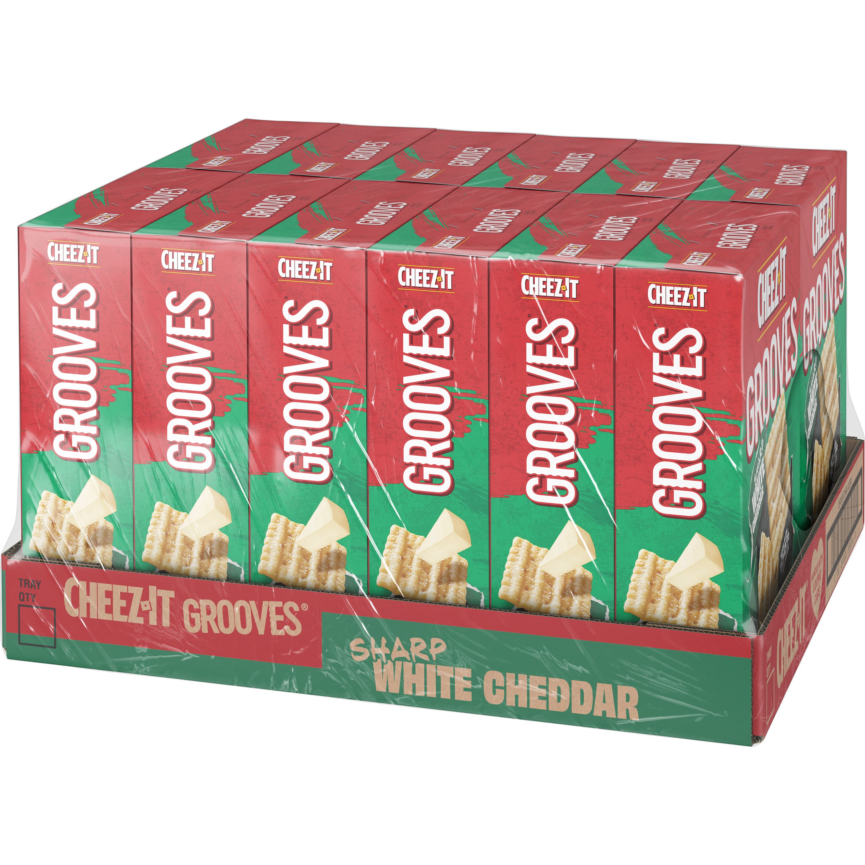 Cheez-It® Grooves® Sharp White Cheddar Crackers