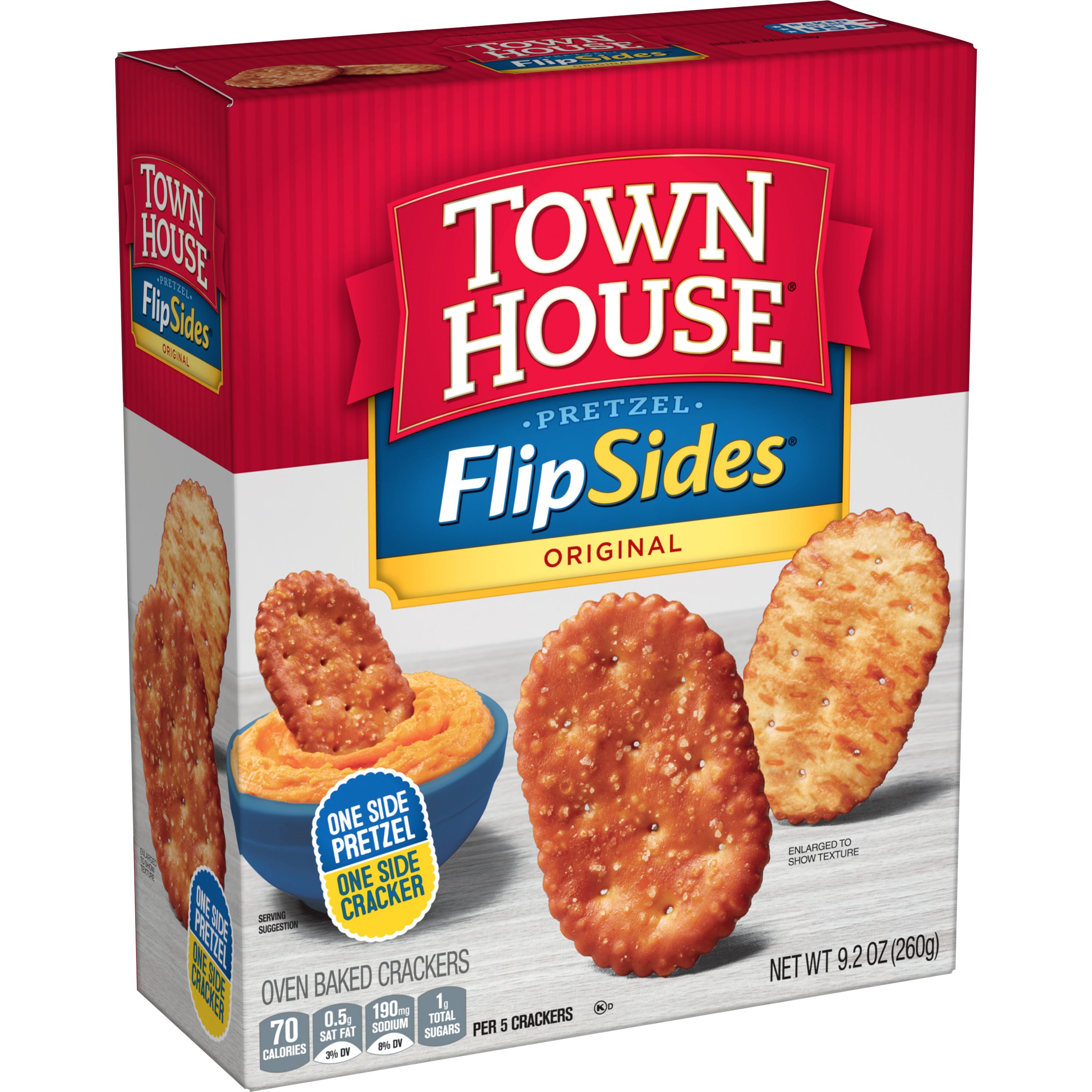 Town House® Pretzel FlipSides® Original Crackers SmartLabel™