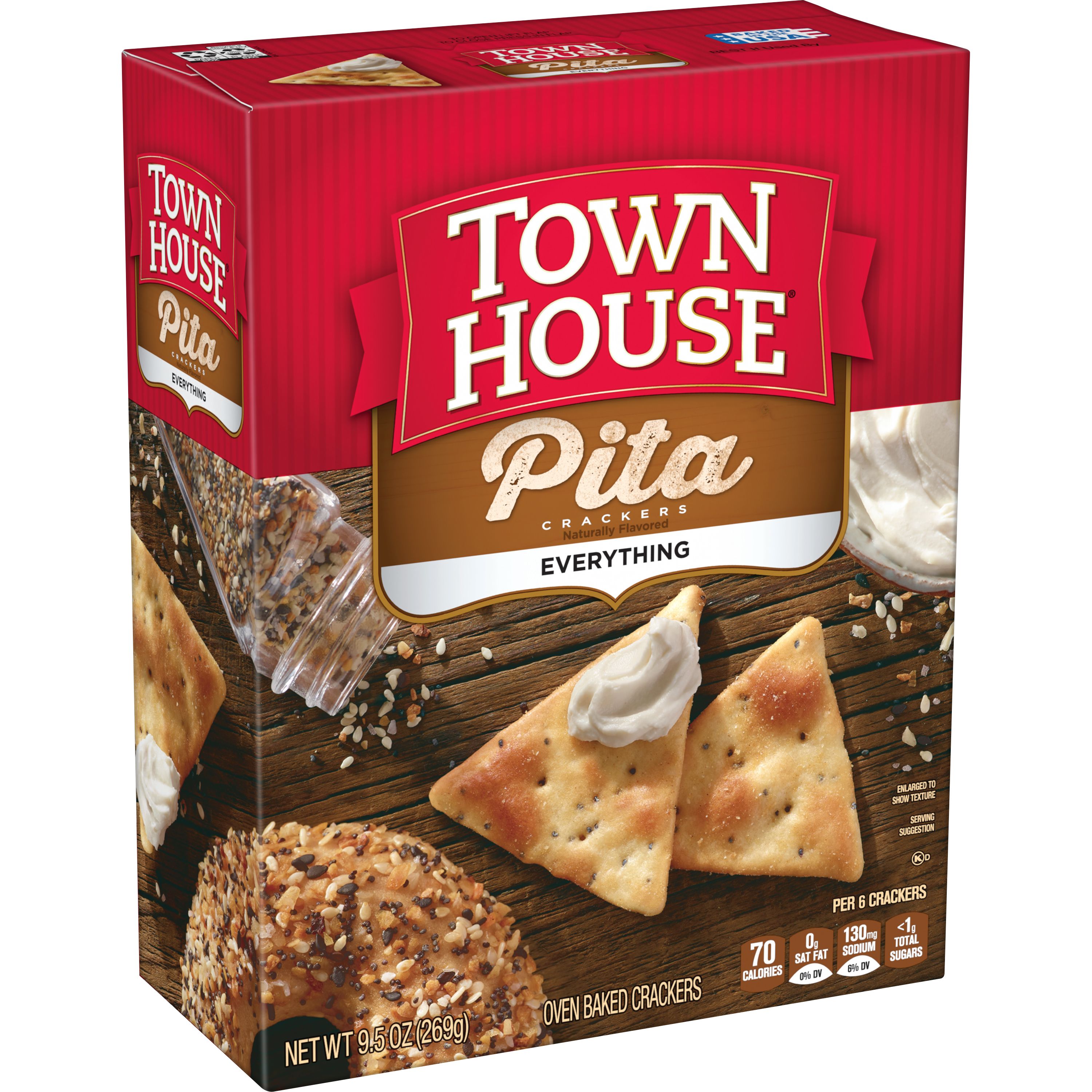 Town House® Pita Everything Crackers - SmartLabel™